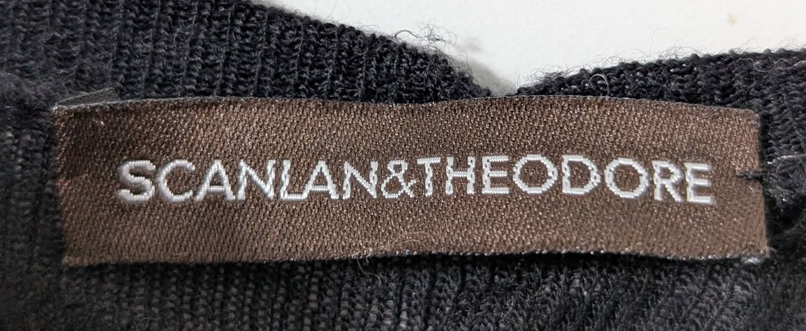Scanlan & Theodore Black Long Sleeve V-Neck Sweater — photo 3 of 3