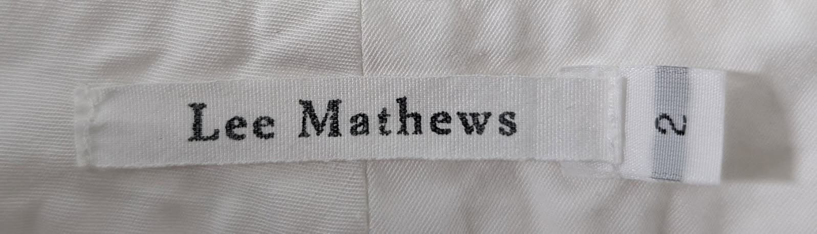 Lee Mathews White Cotton Utility Trousers - Size 2 — photo 3 of 5