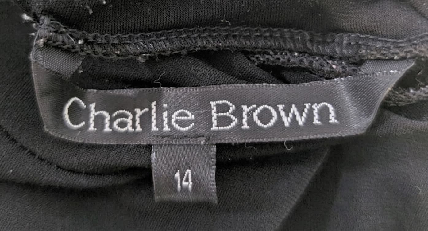 Charlie Brown Black Dress - Heart Cutout Detail Women's Size 14 — photo 5 of 10