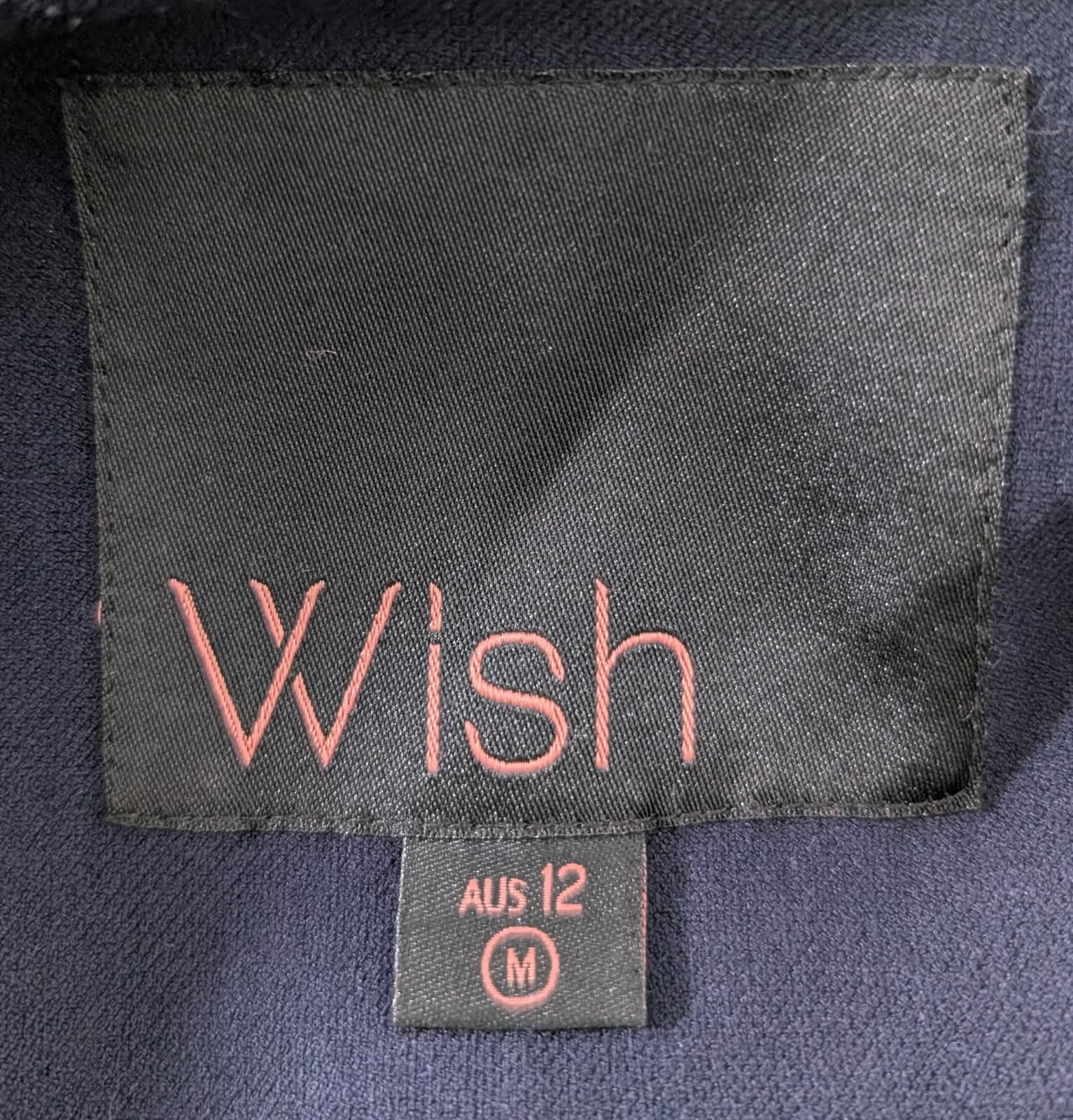 Wish Australia Arosa Blazer Jacket - Navy Blue Zipper Detail Size 12 — photo 5 of 10