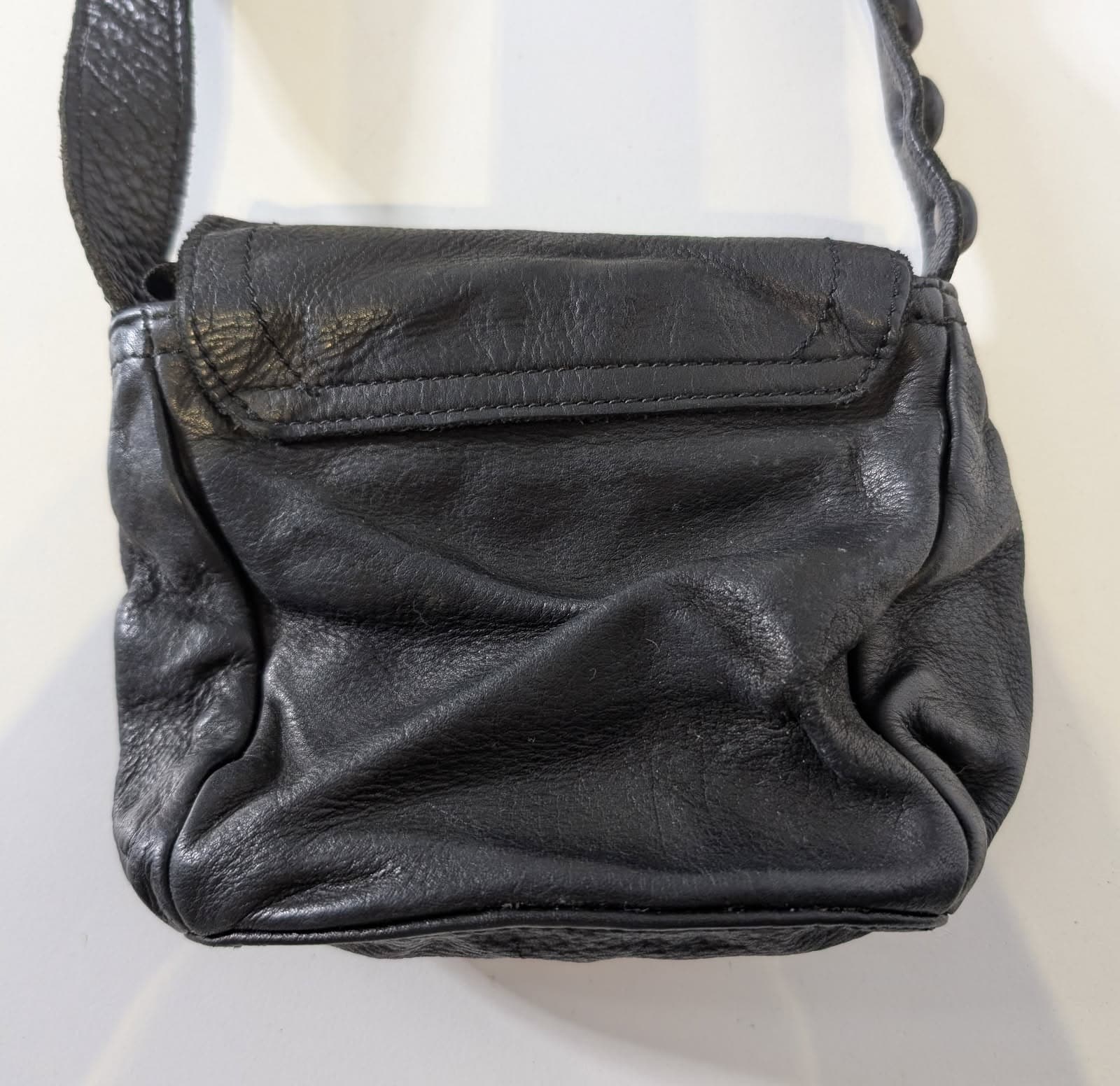 Saba Black Leather Crossbody Bag — photo 3 of 10