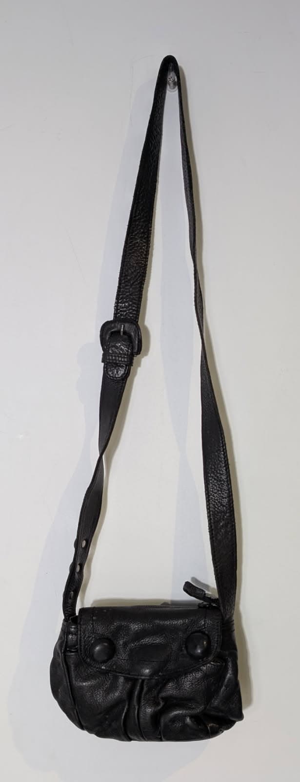 Saba Black Leather Crossbody Bag — photo 5 of 10