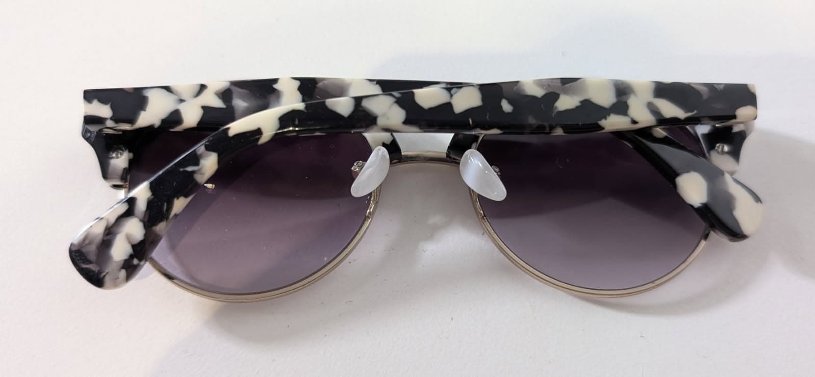 Warby Parker x Jonathan Saunders Laine Eyeglasses - Black/White Tortoise — photo 5 of 5