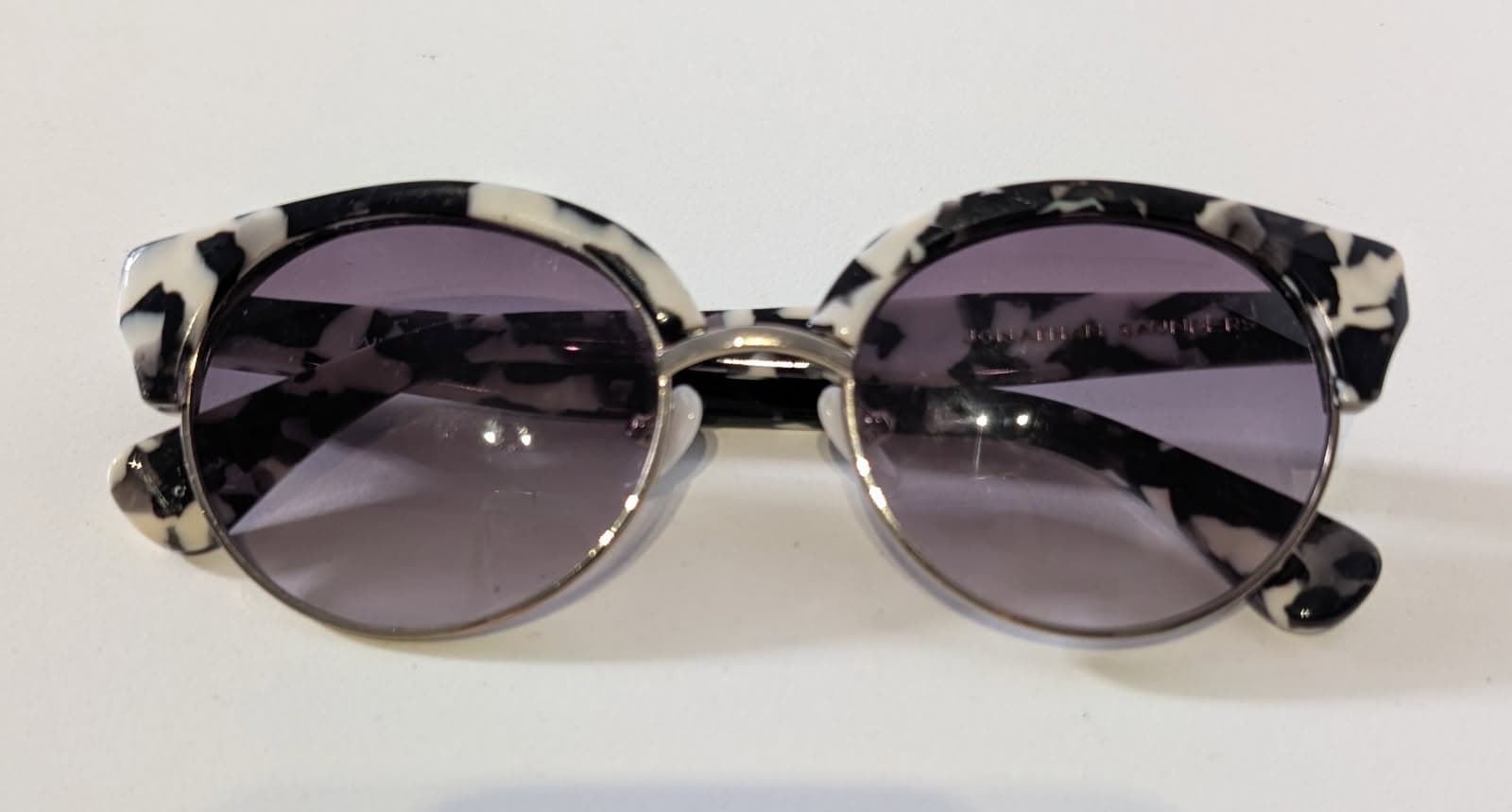 Warby Parker x Jonathan Saunders Laine Eyeglasses - Black/White Tortoise — photo 1 of 5