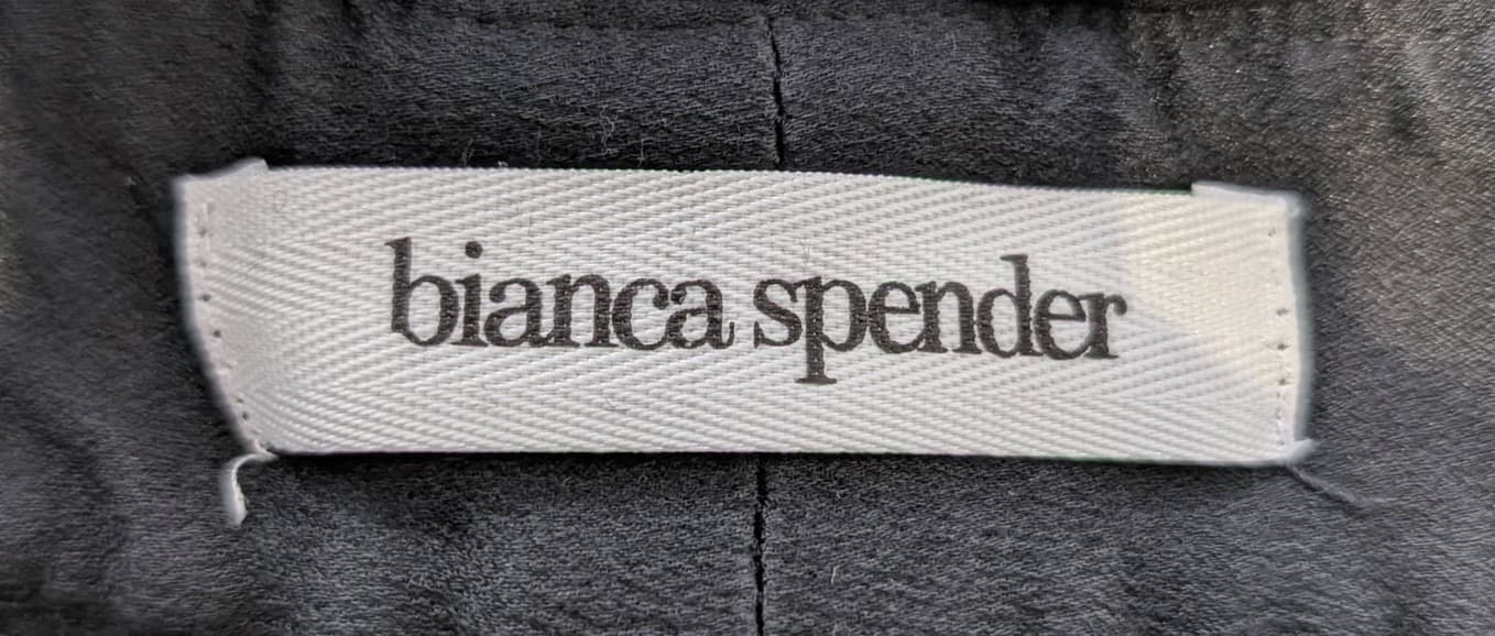 Bianca Spender Viscose Silk Blend Skirt - Black & White Print — photo 7 of 7