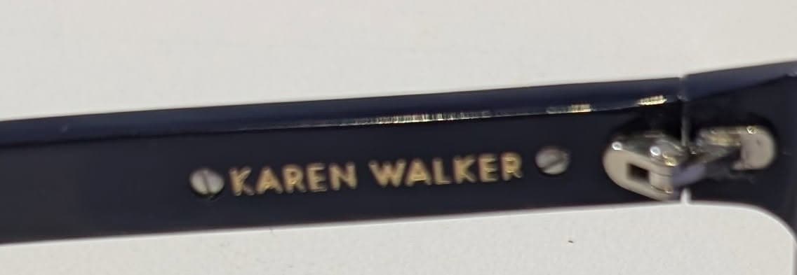 Karen Walker Flowerpatch Sunglasses - Black and Olive Two-Tone — photo 6 of 6
