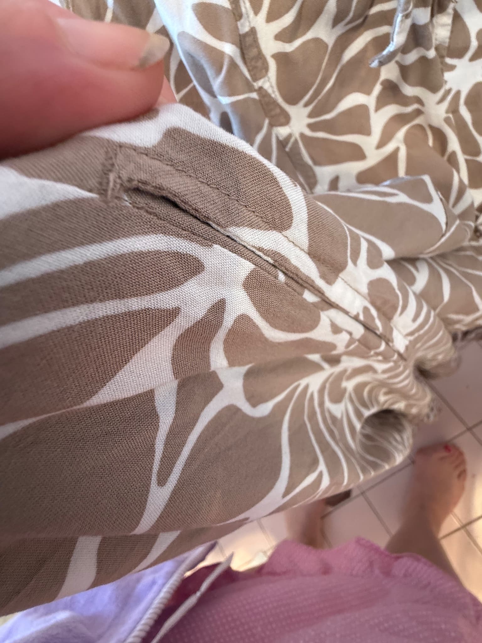 Anko Curve Button-Front Midi Dress Brown Patterned Size 26 — photo 10 of 10