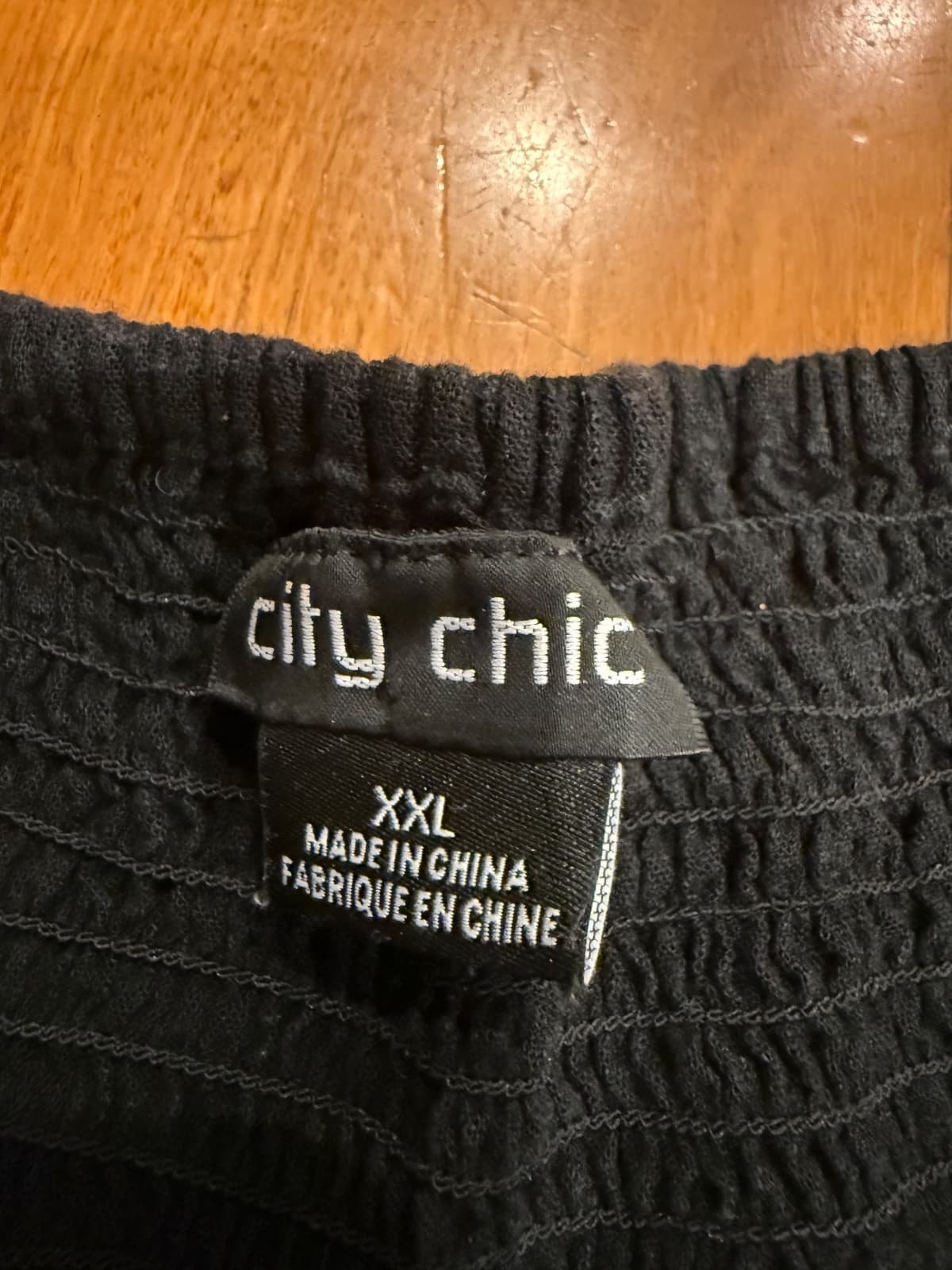 City Chic Black V-Neck Puff Sleeve Mini Dress — photo 3 of 3