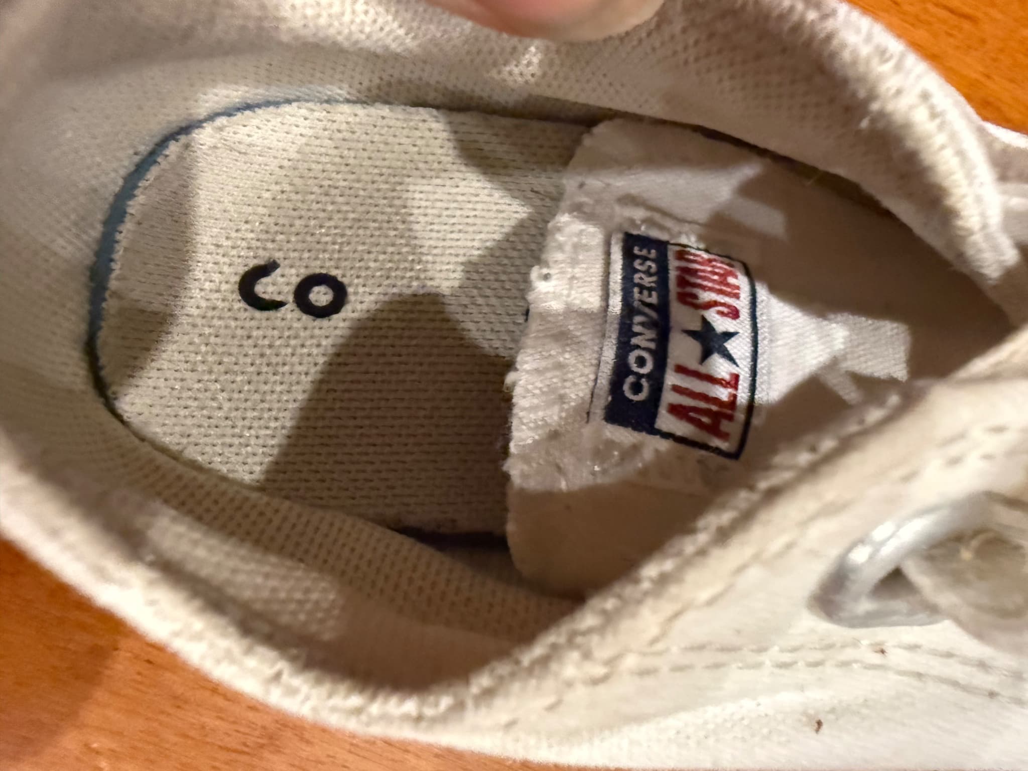 Converse Chuck Taylor All Star Kids White Canvas Velcro Sneakers US 7 — photo 4 of 11