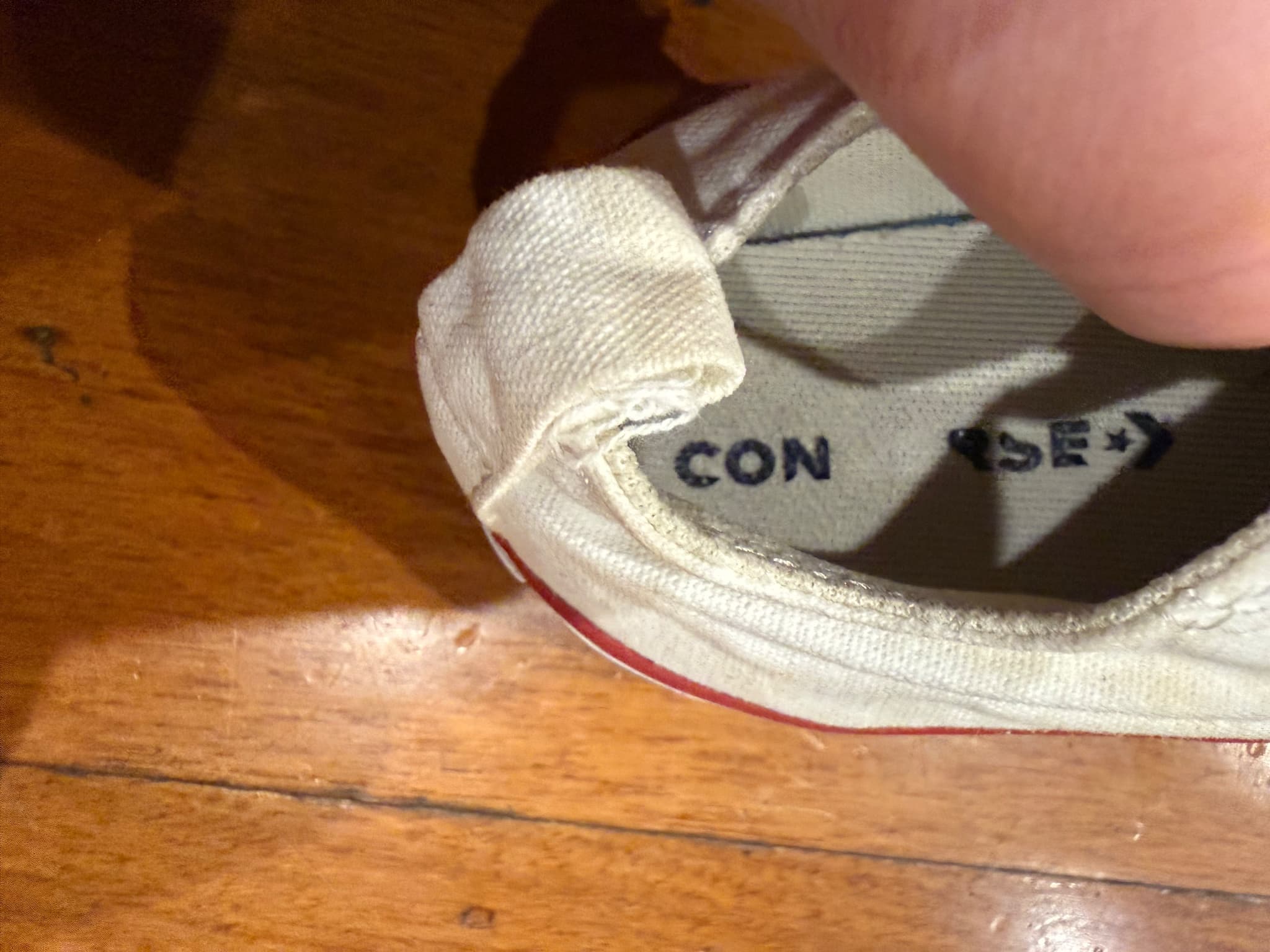Converse Chuck Taylor All Star Kids White Canvas Velcro Sneakers US 7 — photo 5 of 11