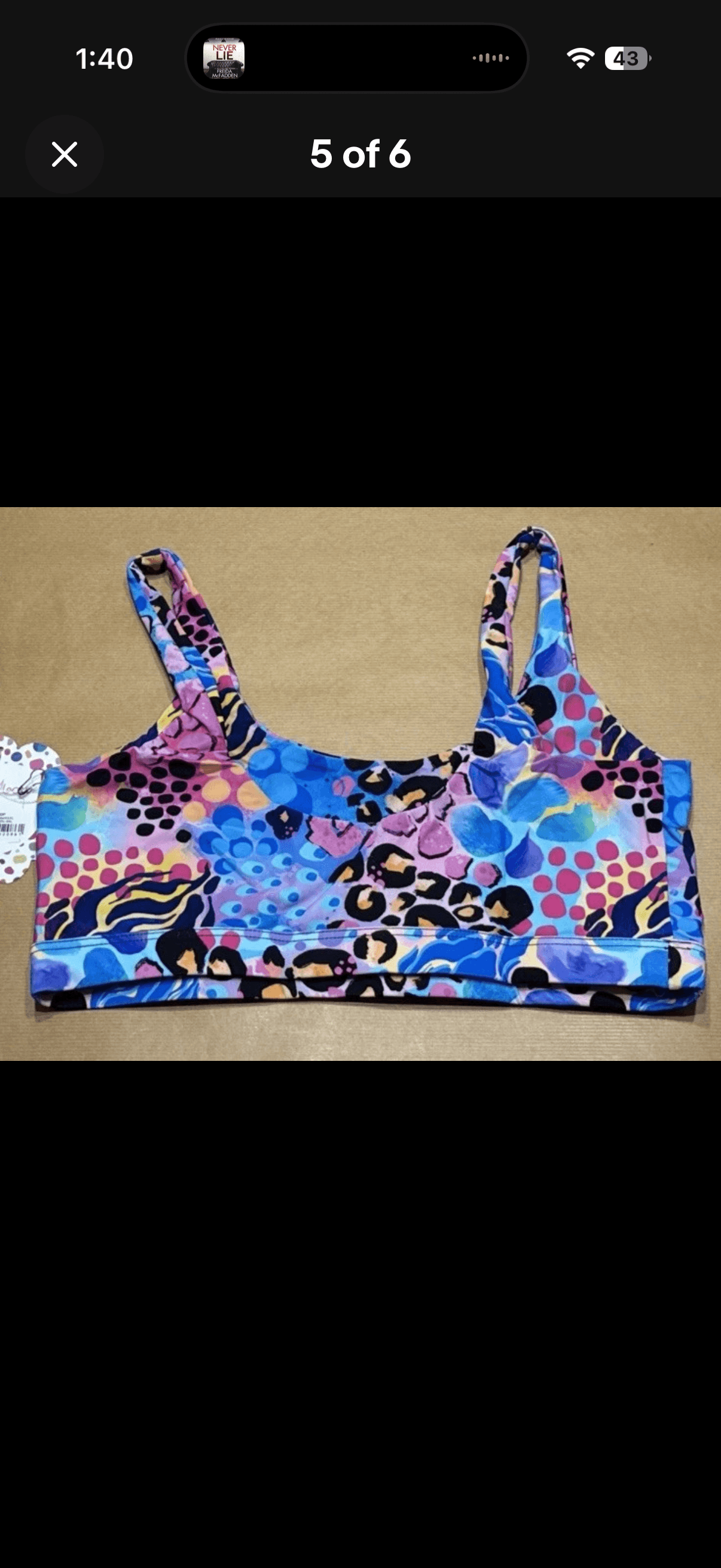 Kasey Rainbow Gia Crop Top Xanadu Print 3XL 18-20 — photo 3 of 6