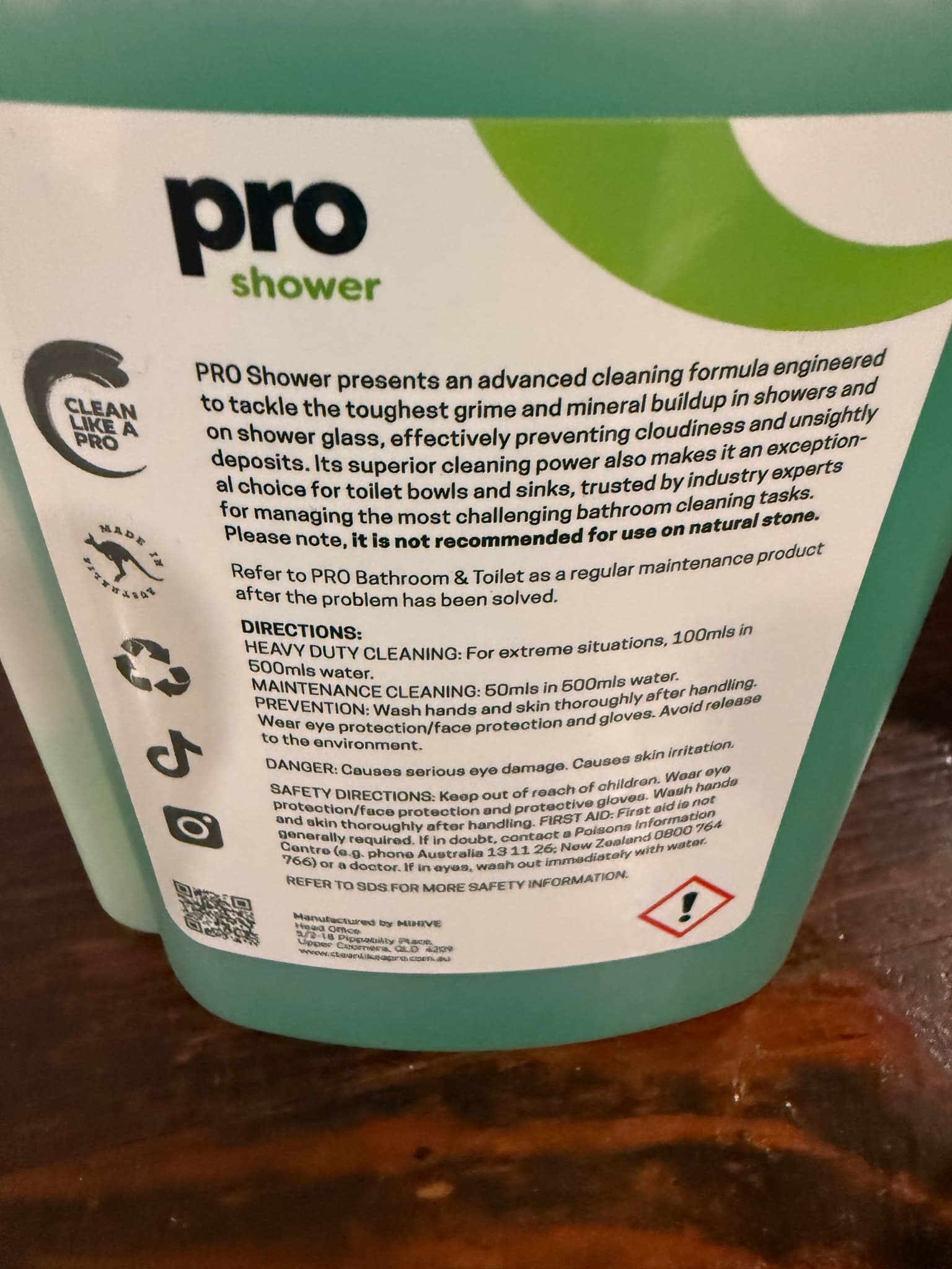Pro Shower Concentrated Cleaning Solution Bathroom & Glass Cleaner — photo 4 of 4