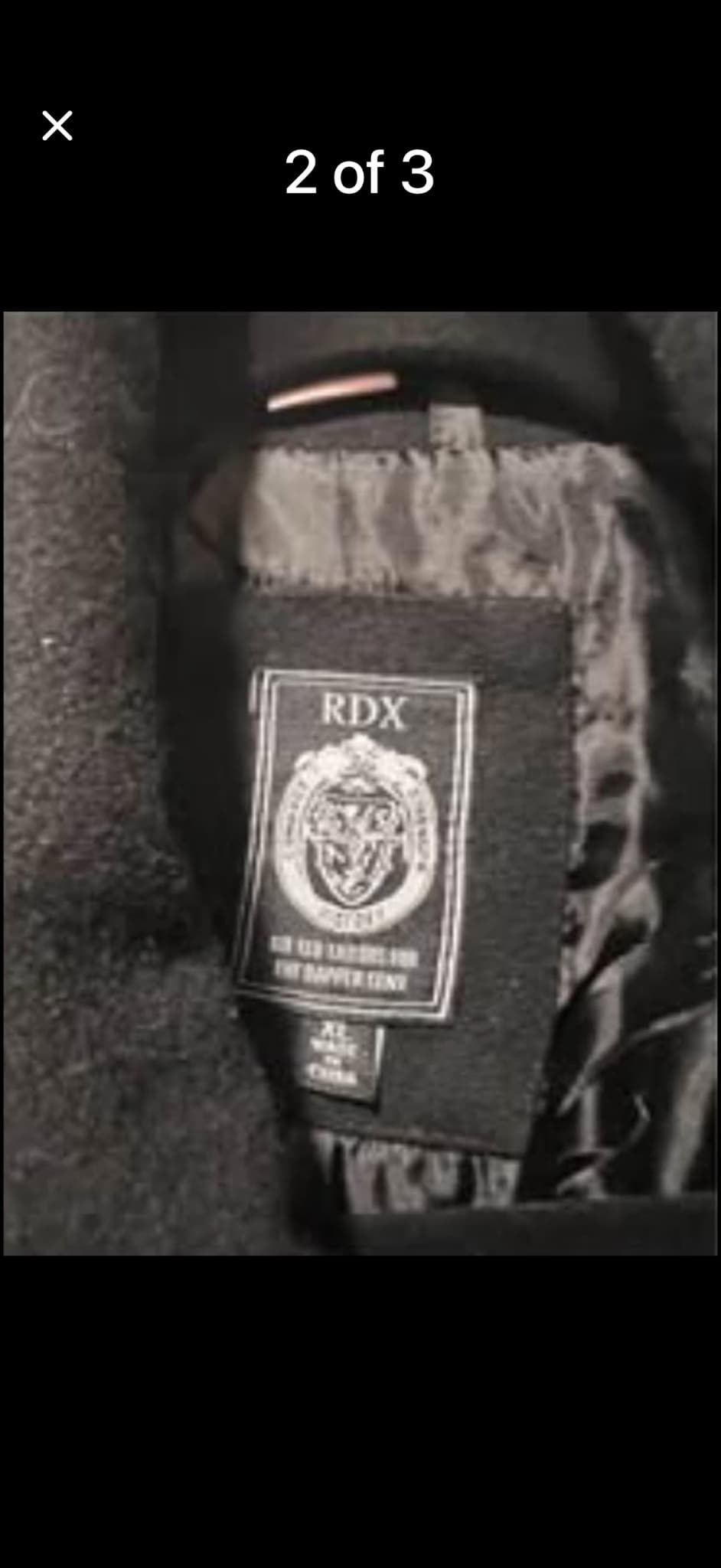 RDX Military Pea Coat Double Breasted Black XL — photo 2 of 3