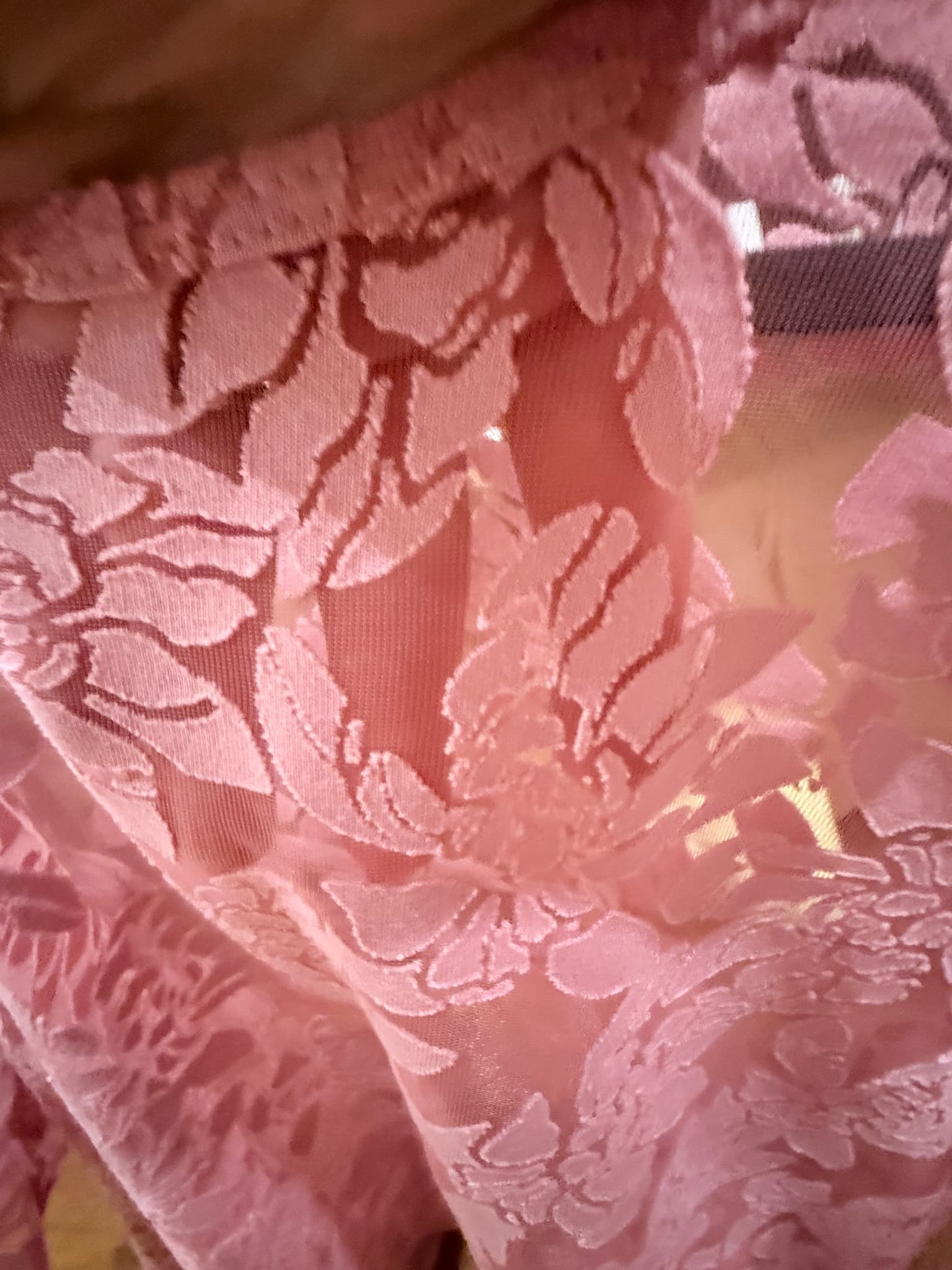Regatta Floral Lace Sheer Blouse Pink Size 14 — photo 3 of 8