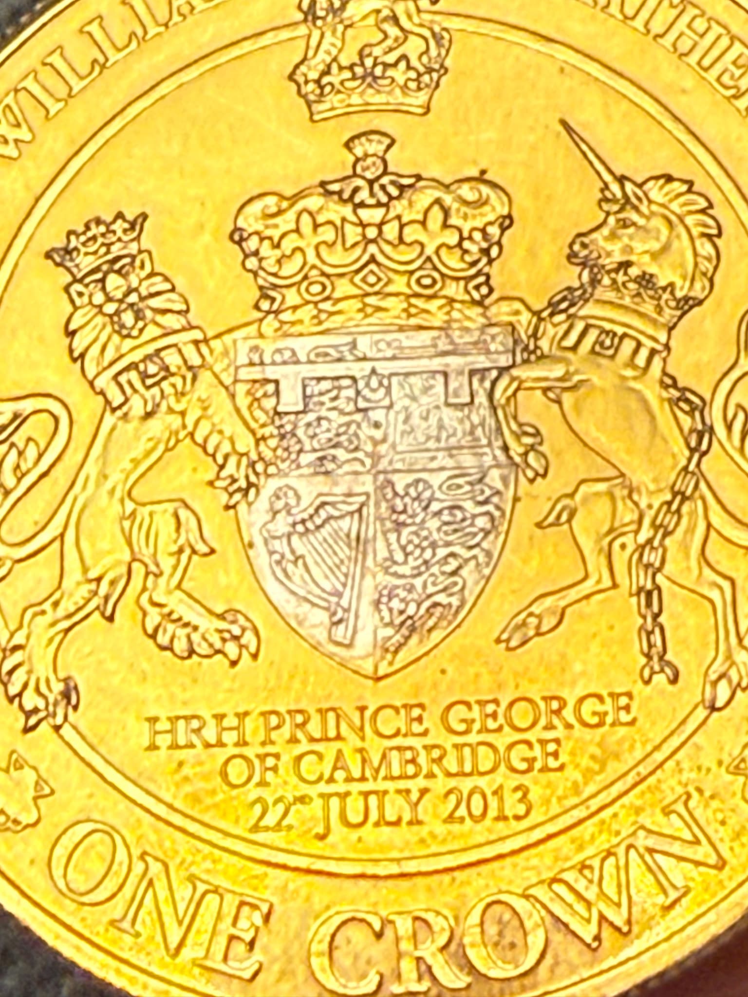 Royal Mint Commemorative One Crown Coin Prince William & Catherine Middleton — photo 2 of 7