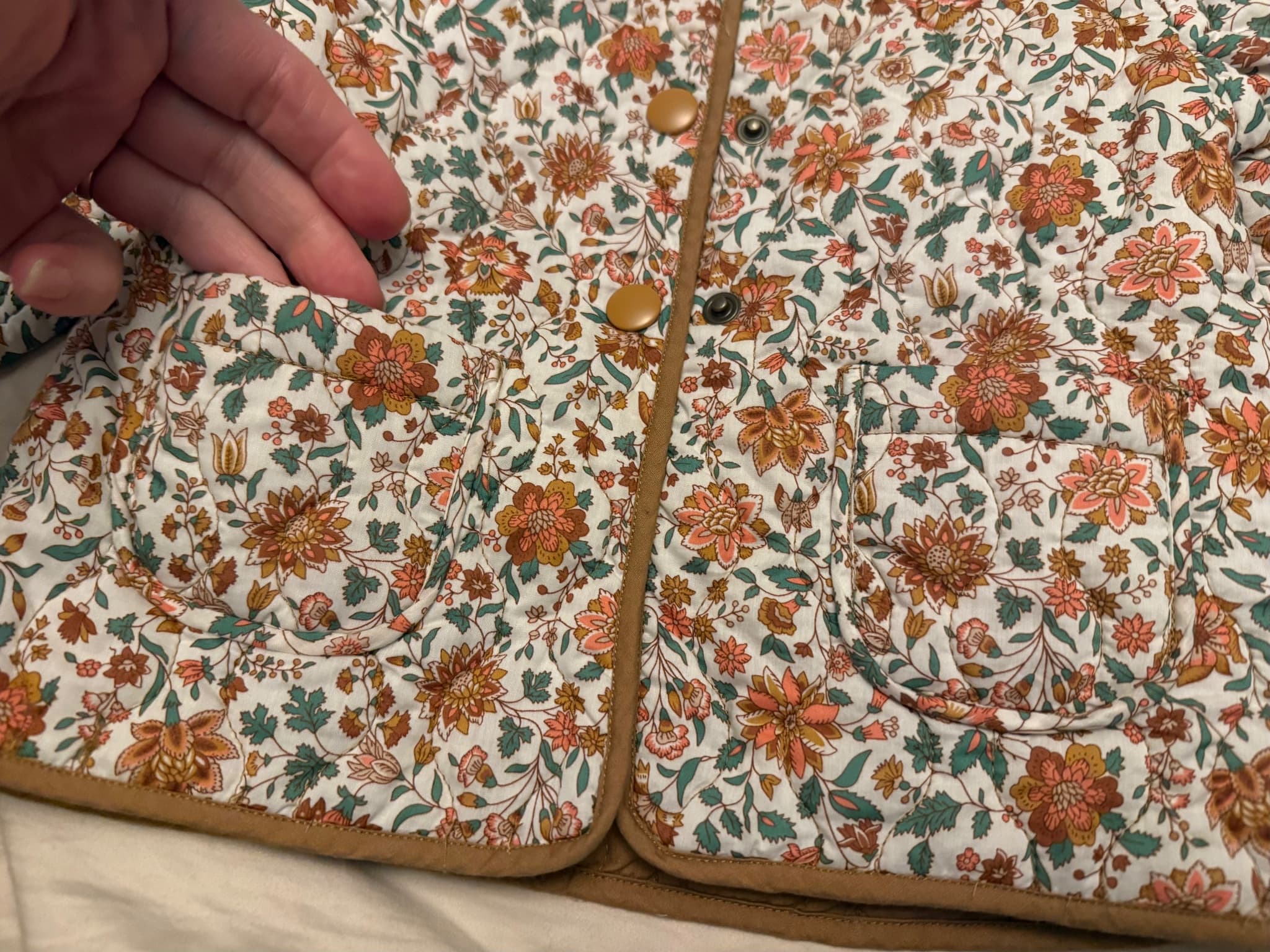 Sportscraft Quilted Jacket Liberty Fabric Floral Size 2 — photo 4 of 14