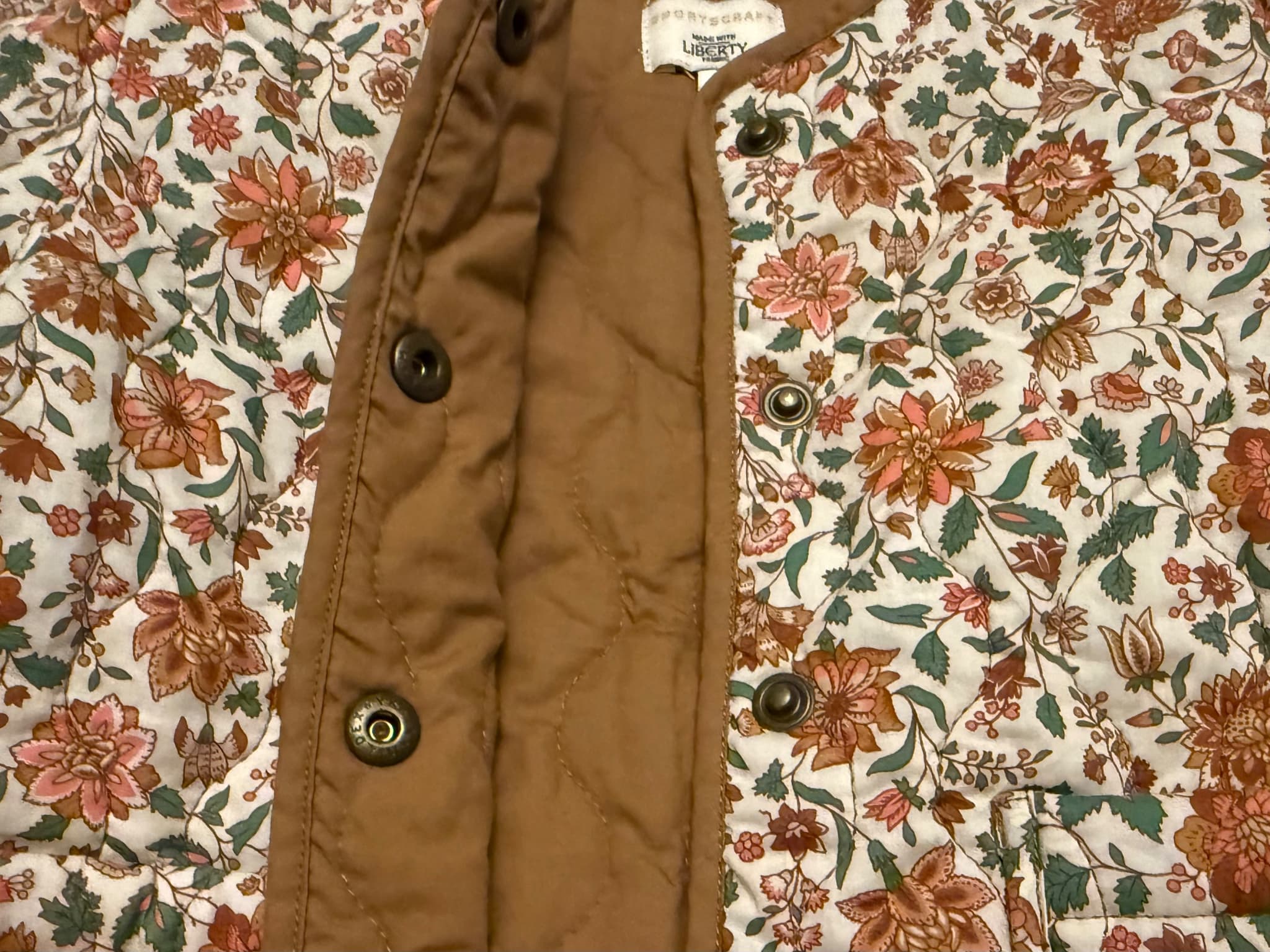 Sportscraft Quilted Jacket Liberty Fabric Floral Size 2 — photo 6 of 14