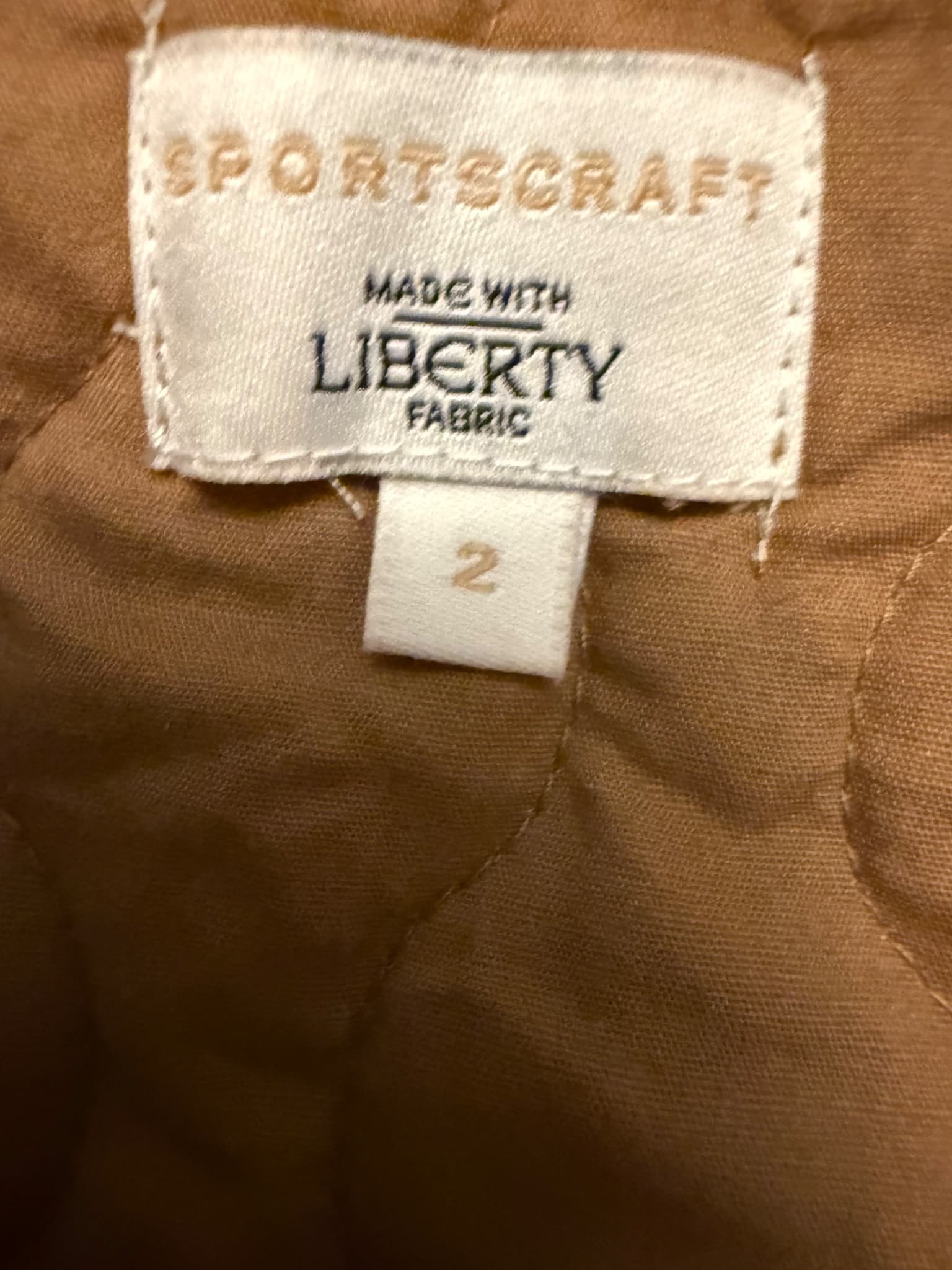 Sportscraft Quilted Jacket Liberty Fabric Floral Size 2 — photo 9 of 14