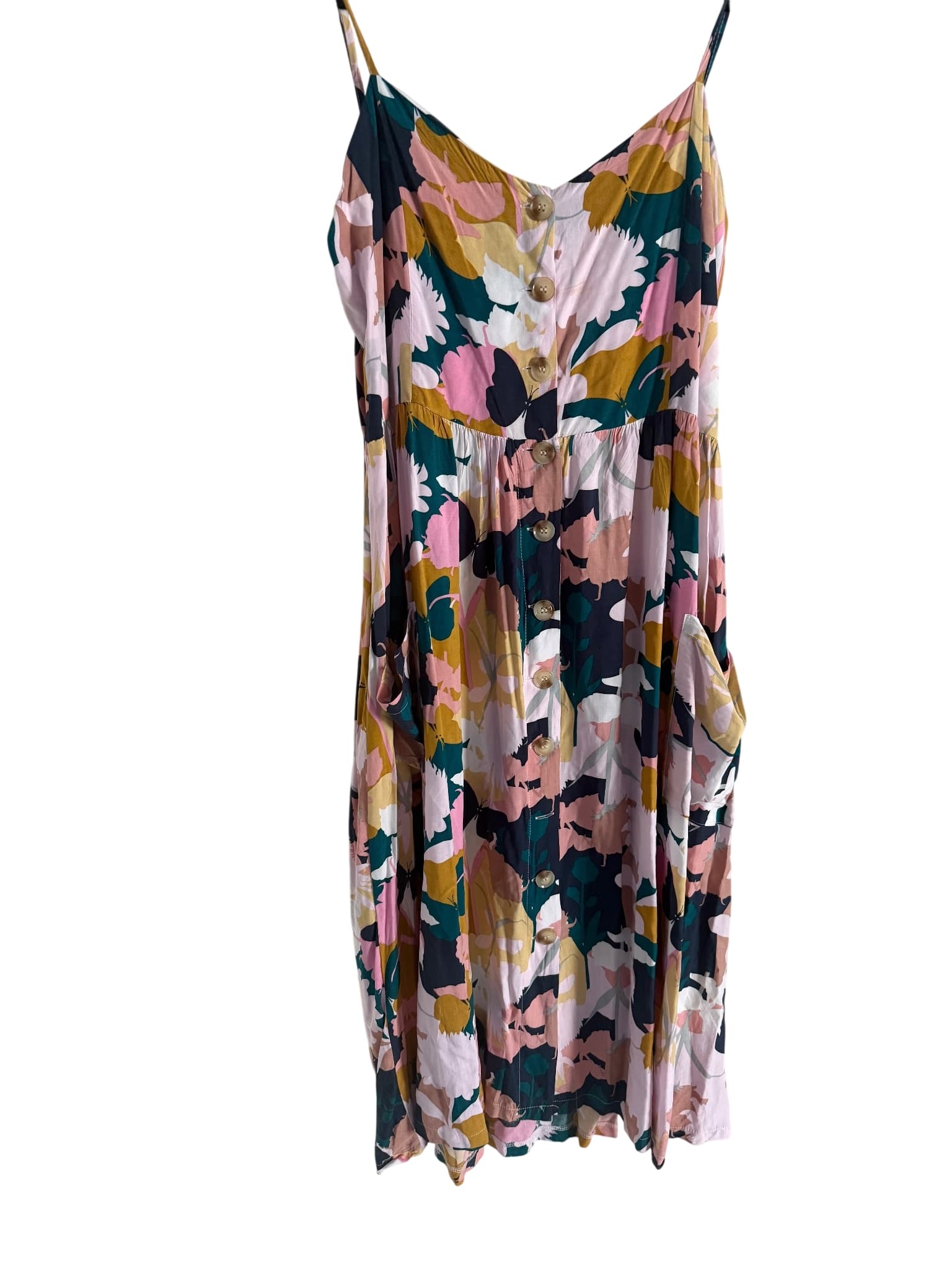 St. Frock Floral Button-Front Midi Dress Multicolour Size 18 — photo 1 of 13