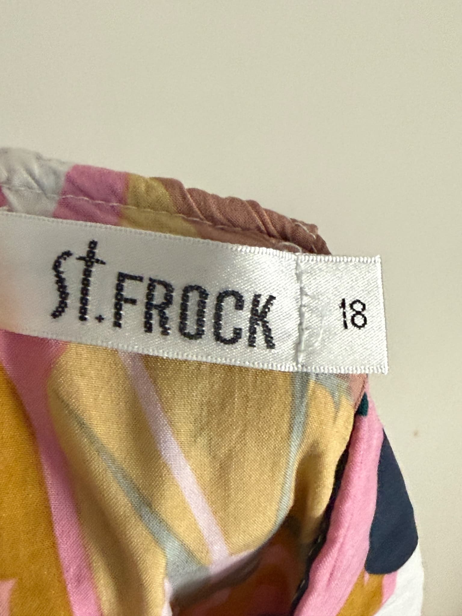 St. Frock Floral Button-Front Midi Dress Multicolour Size 18 — photo 11 of 13