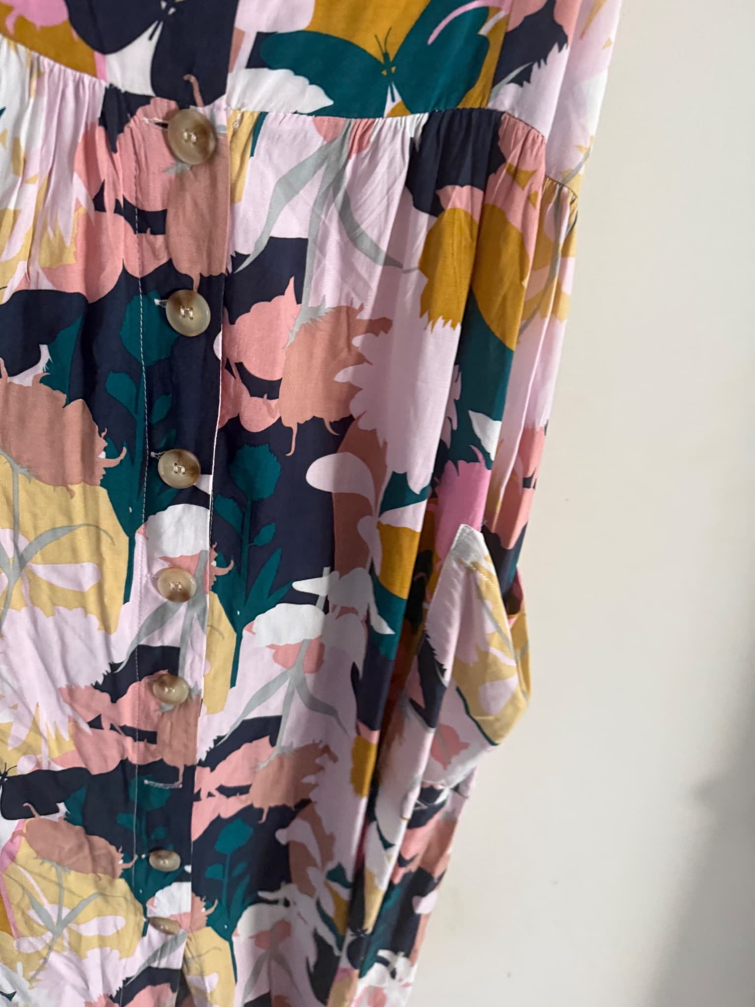 St. Frock Floral Button-Front Midi Dress Multicolour Size 18 — photo 5 of 13