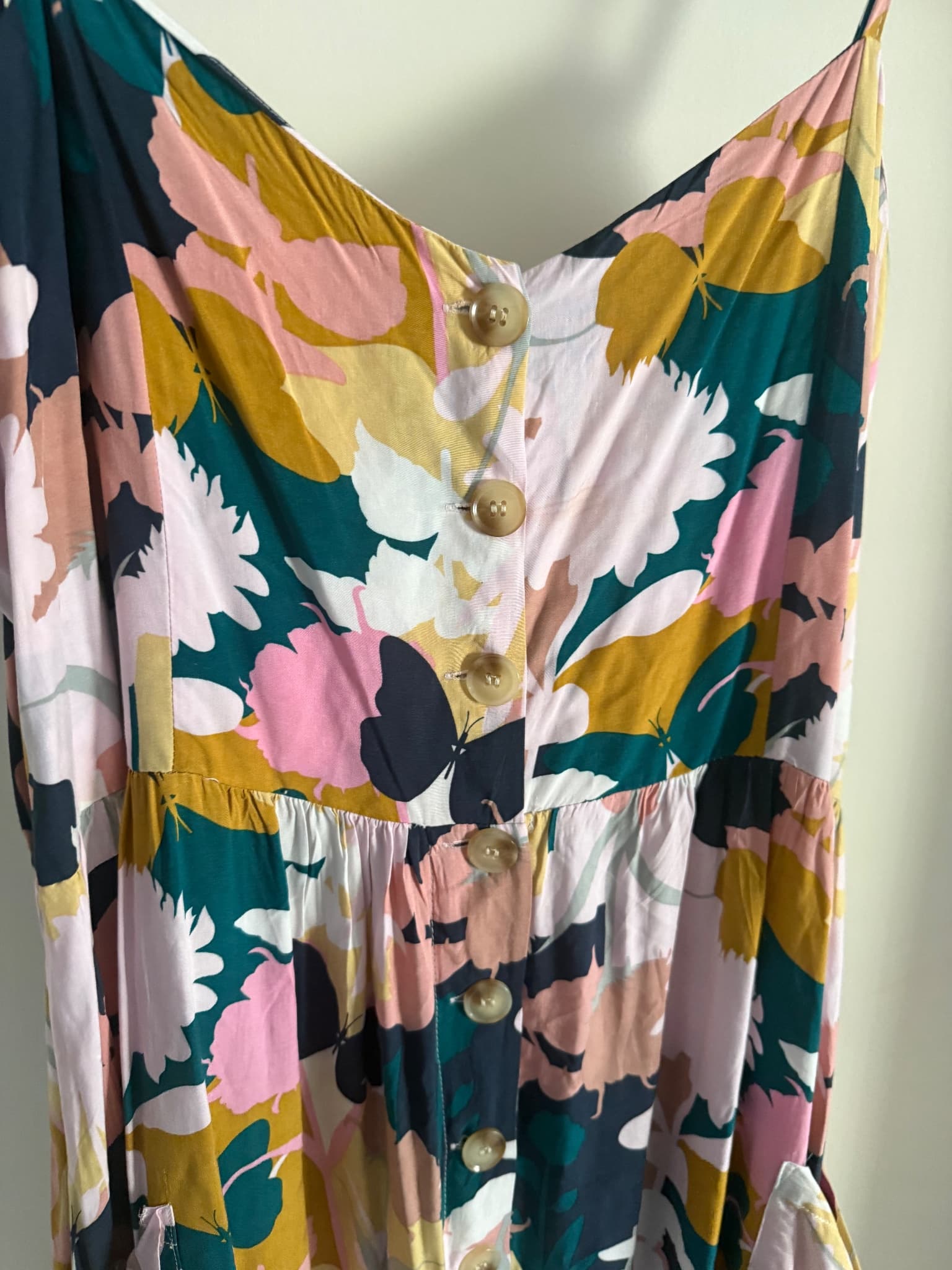 St. Frock Floral Button-Front Midi Dress Multicolour Size 18 — photo 7 of 13