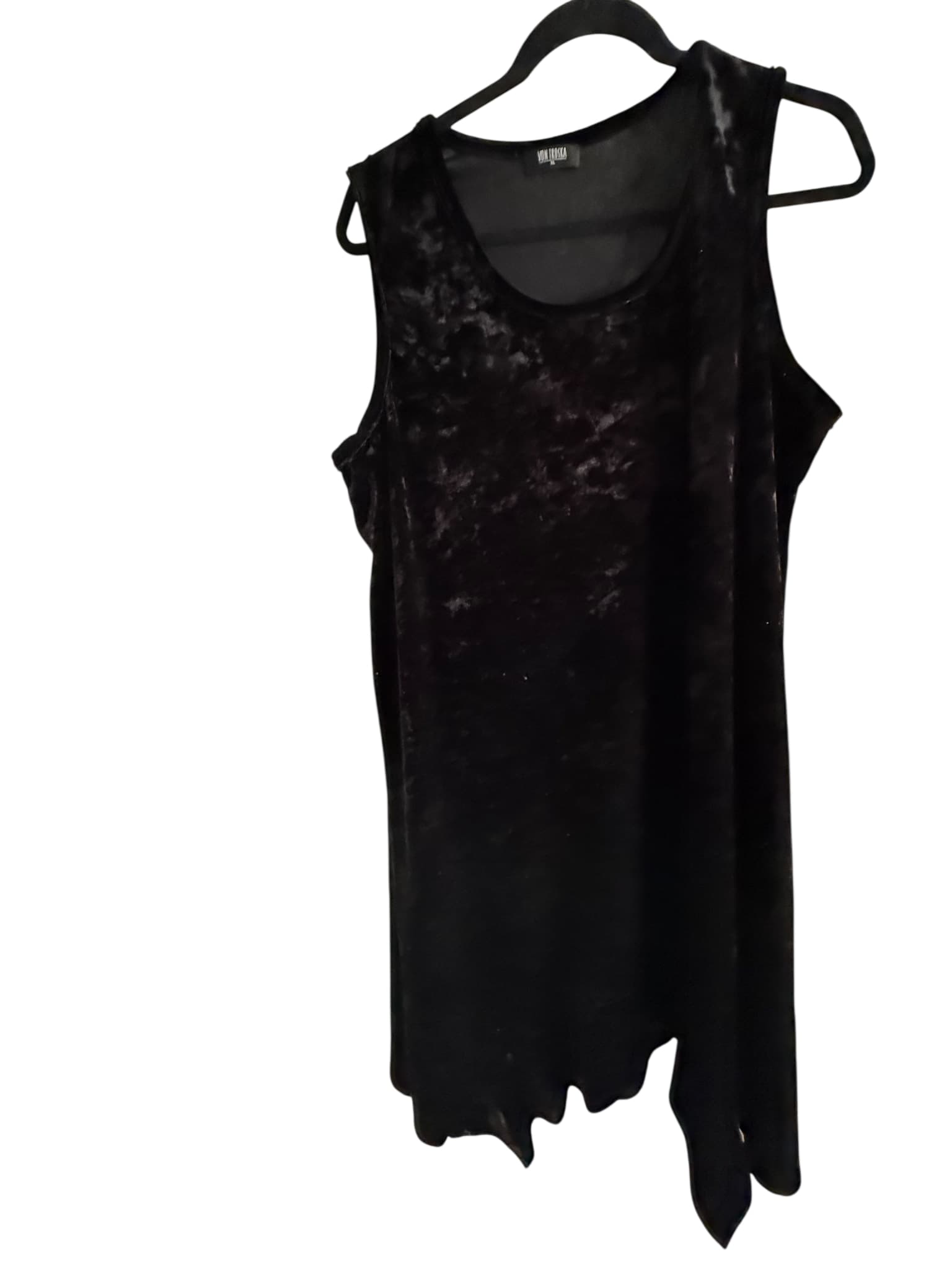 Von Troska Sleeveless Asymmetrical Hem Dress Black XL — photo 1 of 8