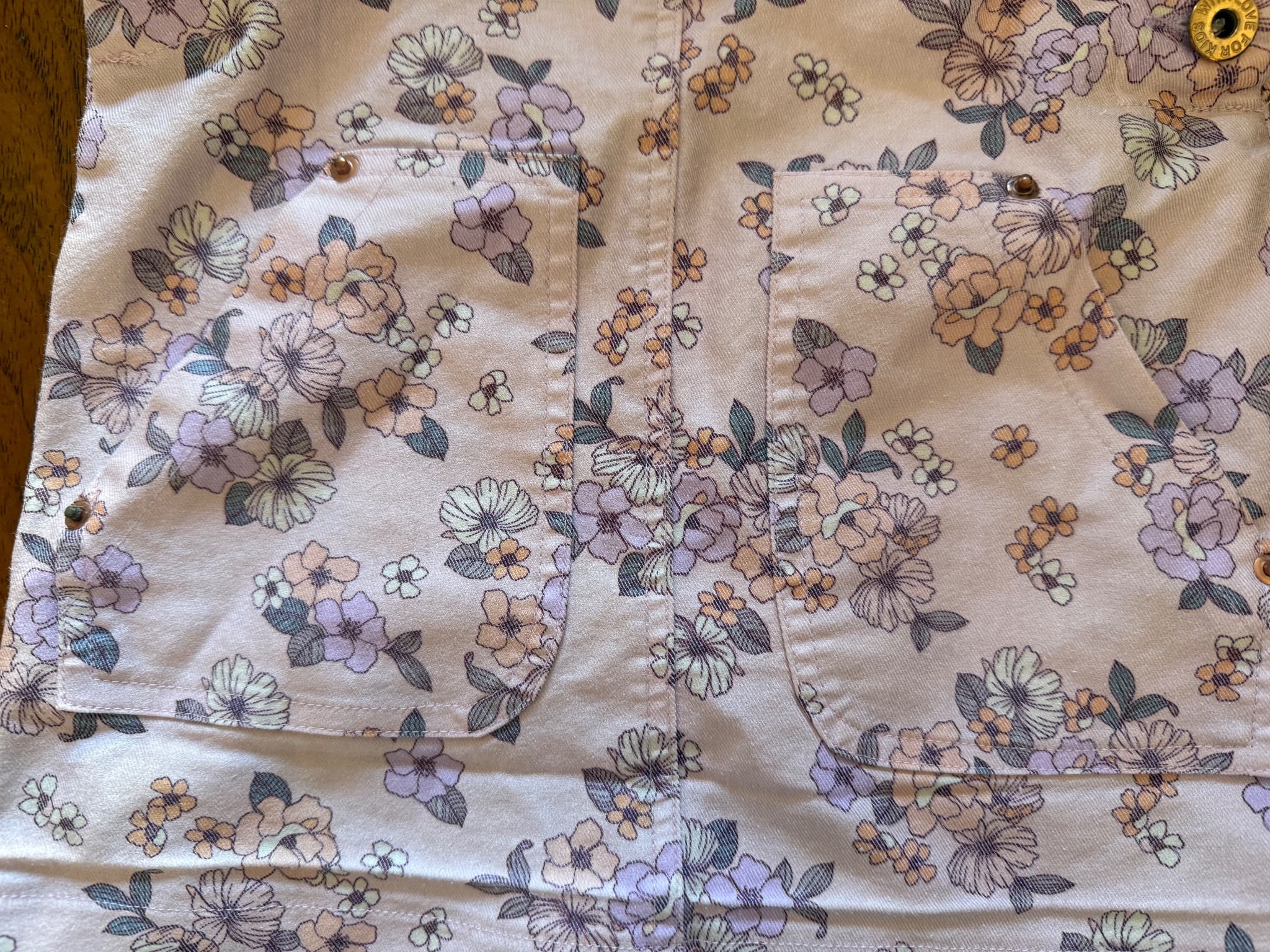 With Love For Kids Floral Corduroy Pinafore Dress Pink Size 3 — photo 3 of 12