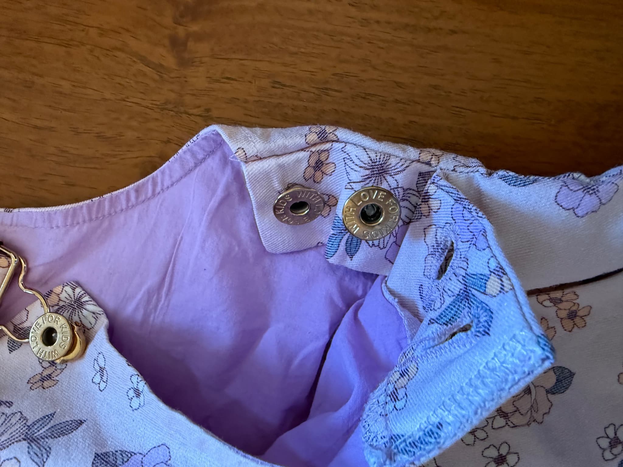 With Love For Kids Floral Corduroy Pinafore Dress Pink Size 3 — photo 4 of 12