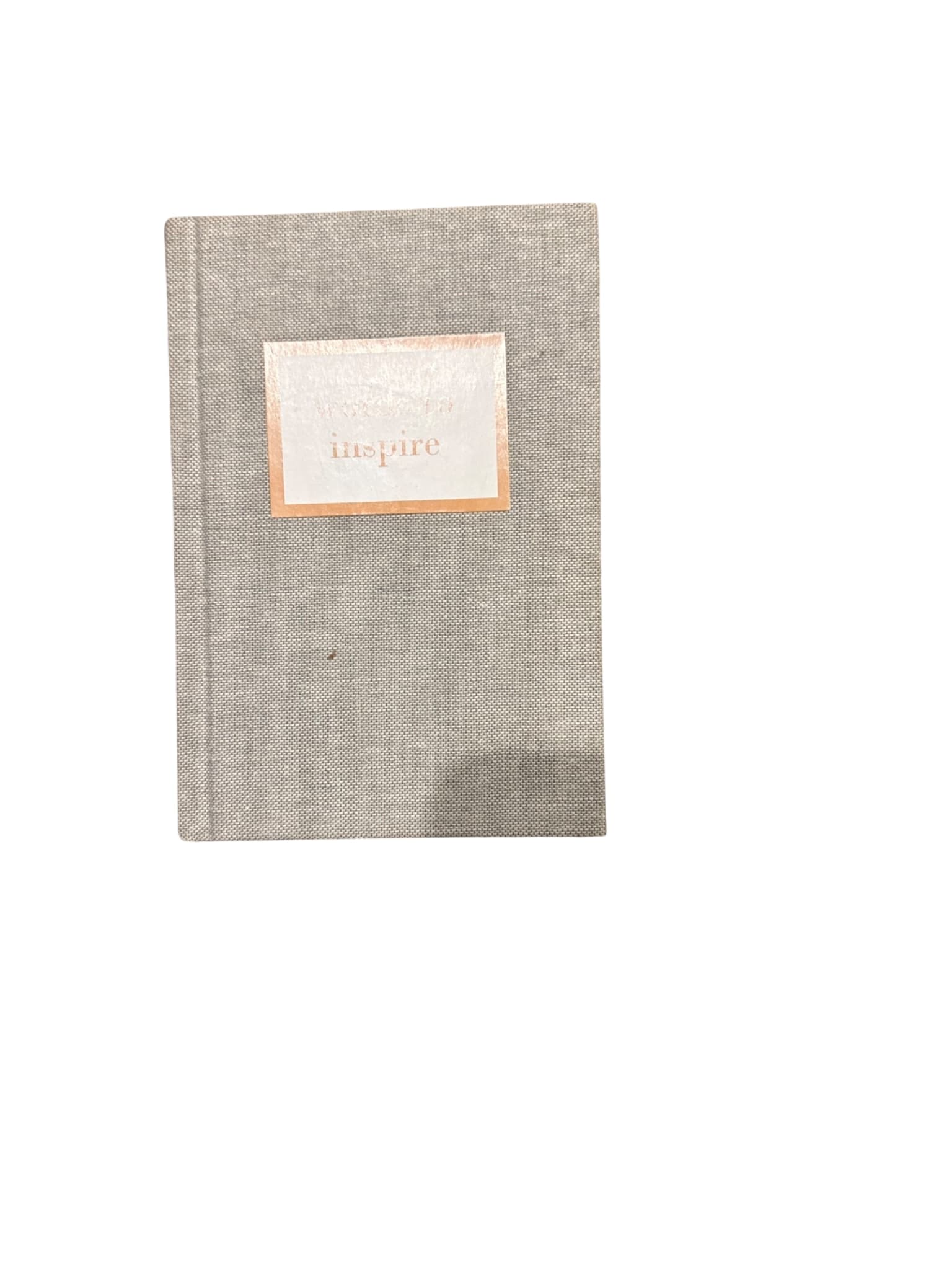 Words To Inspire Creative Expression Journal Grey Fabric Bound — photo 1 of 9