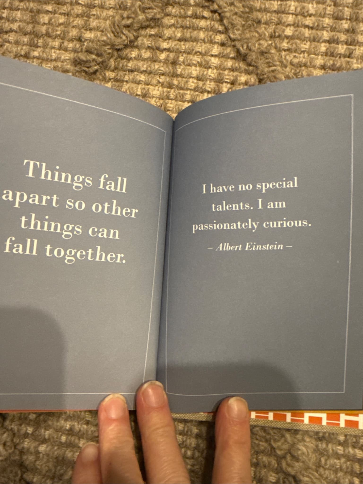 Words To Inspire Creative Expression Journal Grey Fabric Bound — photo 7 of 9