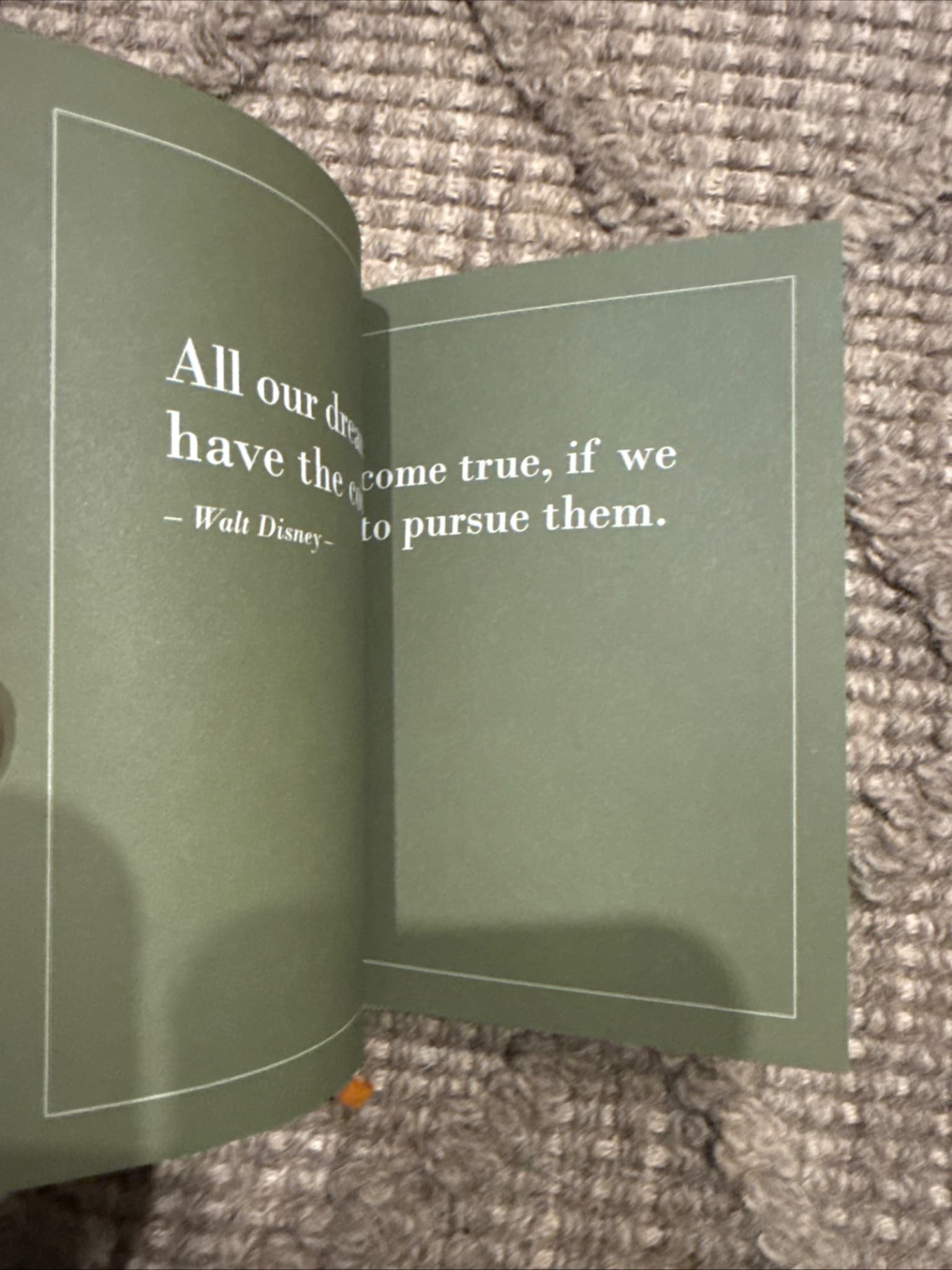 Words To Inspire Creative Expression Journal Grey Fabric Bound — photo 8 of 9