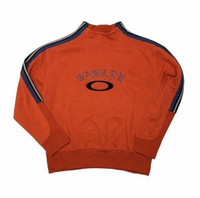 Vintage 90s Oakley Software Mock Neck Sweatshirt Orange XL — photo 1 of 6