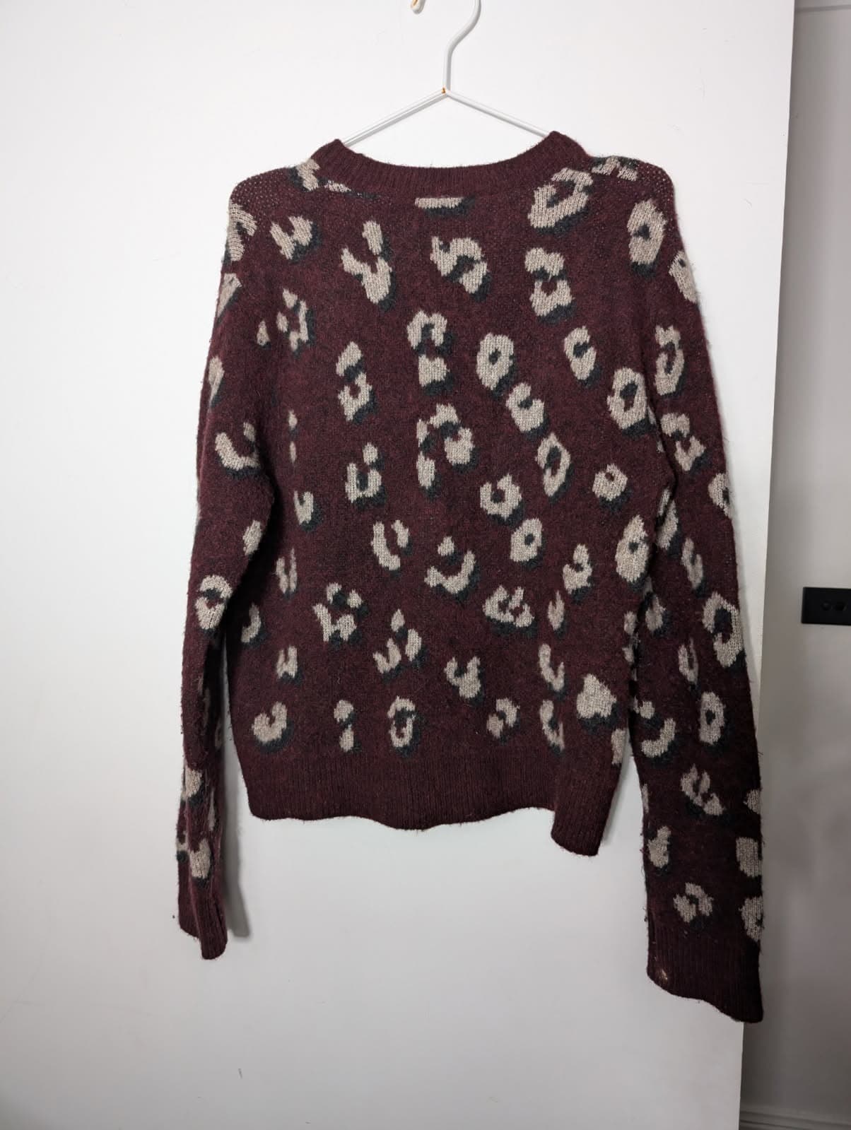 3.1 Phillip Lim Wool Yak Blend Leopard Print Sweater - Size S — photo 3 of 6