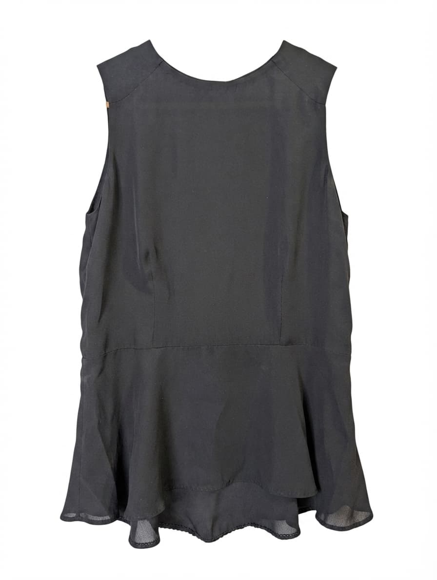A.L.C. Sleeveless Peplum Top Black Size 4 — photo 1 of 7