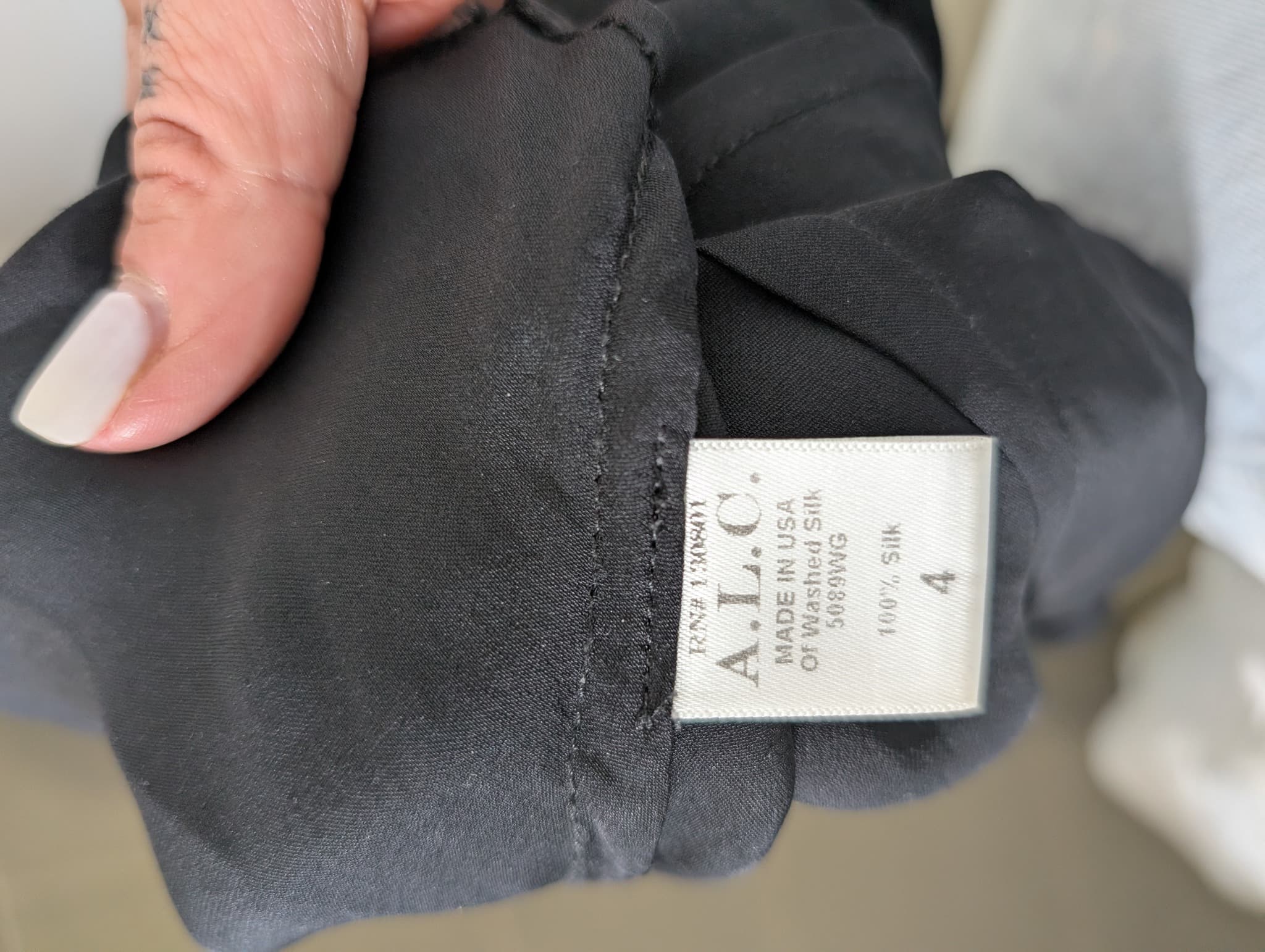 A.L.C. Sleeveless Peplum Top Black Size 4 — photo 6 of 7