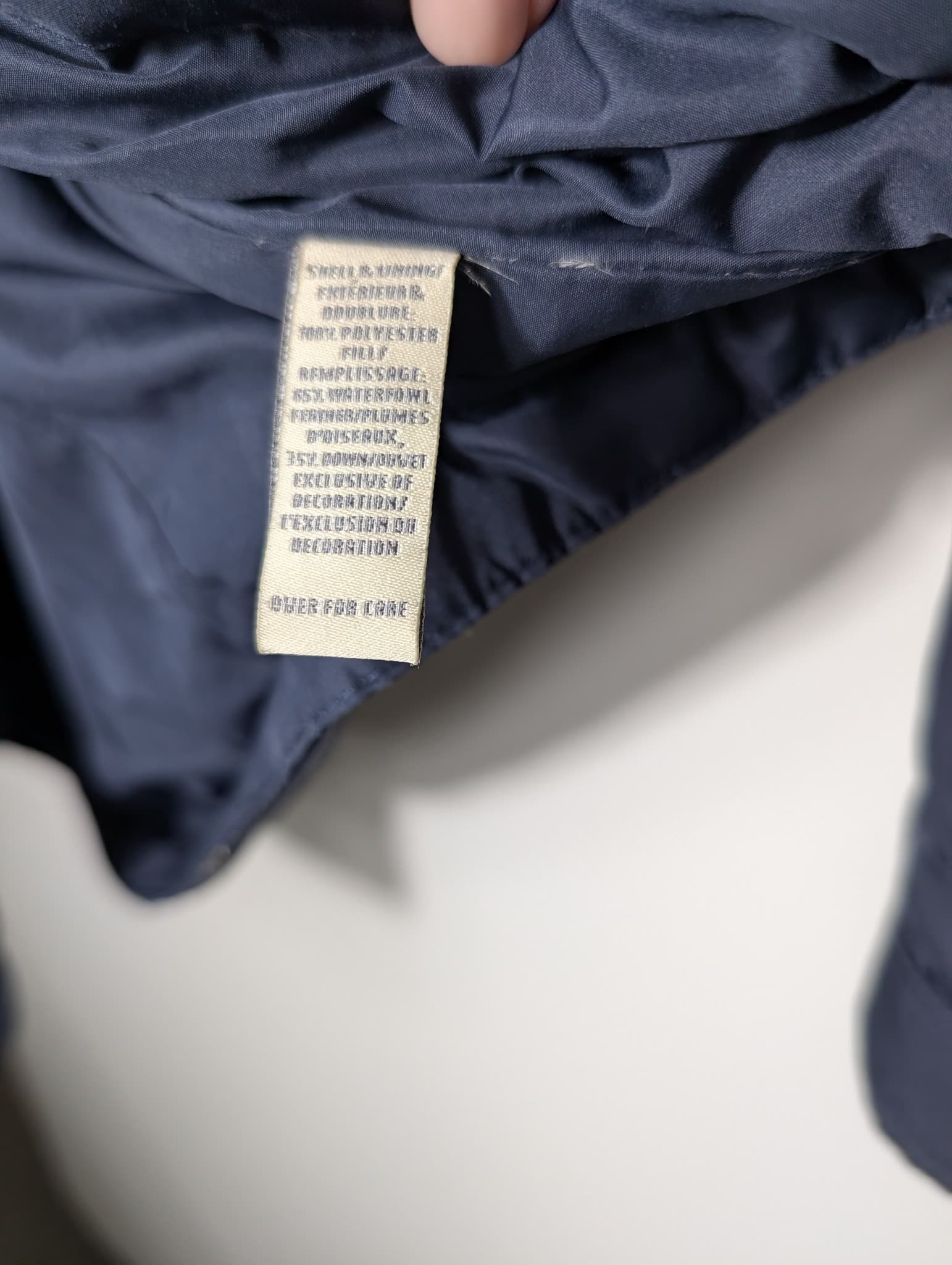 Abercrombie & Fitch Quilted Puffer Jacket Navy Blue Women's Size M — photo 5 of 7