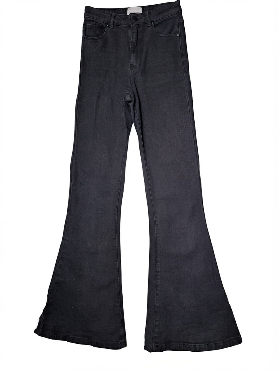 Abrand Double Oh Flare Jeans Dark Grey Women's Size 7/25 — photo 1 of 19