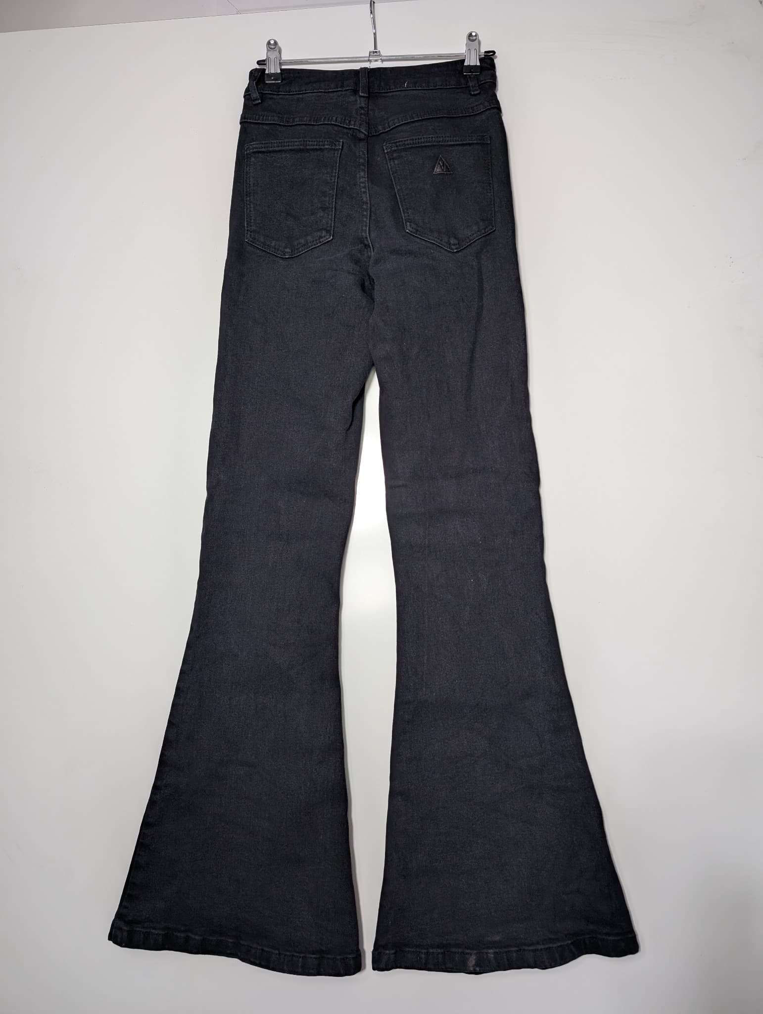 Abrand Double Oh Flare Jeans Dark Grey Women's Size 7/25 — photo 5 of 19