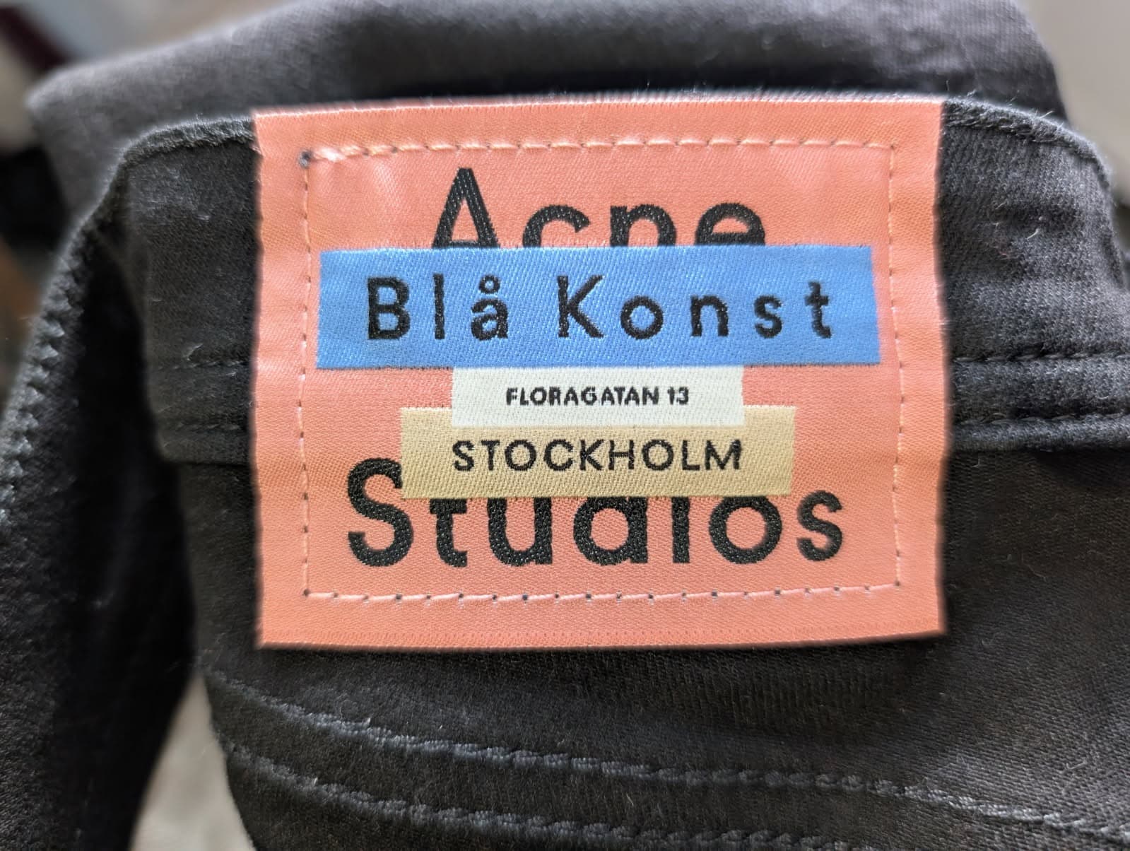 Acne Studios Blå Konst Climb Stay Black Denim Jeans Size 30D176-155 — photo 2 of 9