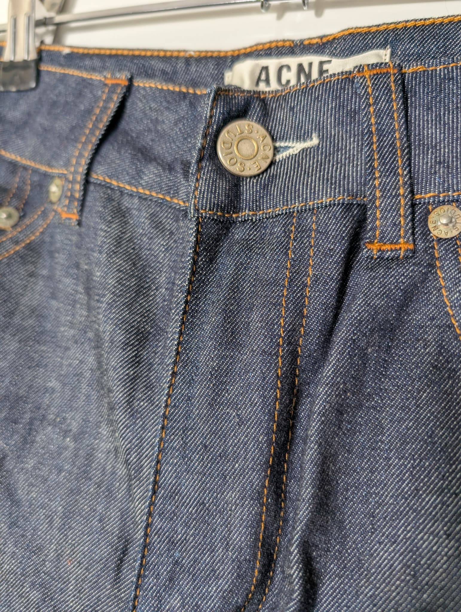 Acne Studios Needle Raw Denim Jeans Dark Indigo 27/32 — photo 3 of 7