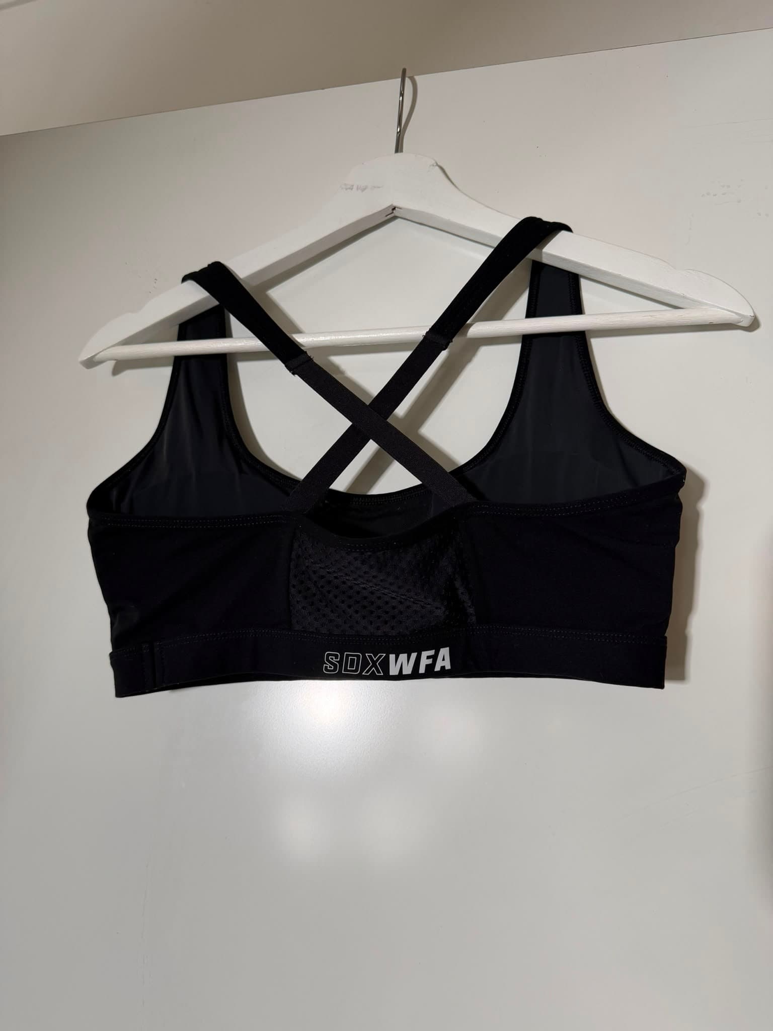 Adidas All Me 3-Stripes Sports Bra Black Size M — photo 3 of 3
