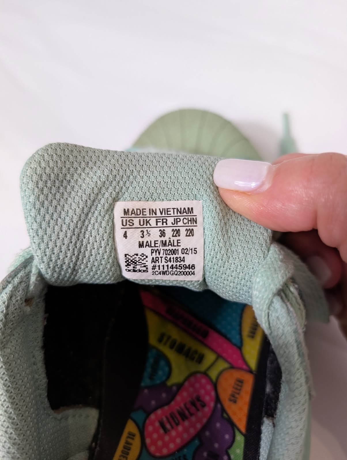 Adidas Superstar Pharrell Williams Sneakers - Mint Green US 4 — photo 3 of 8