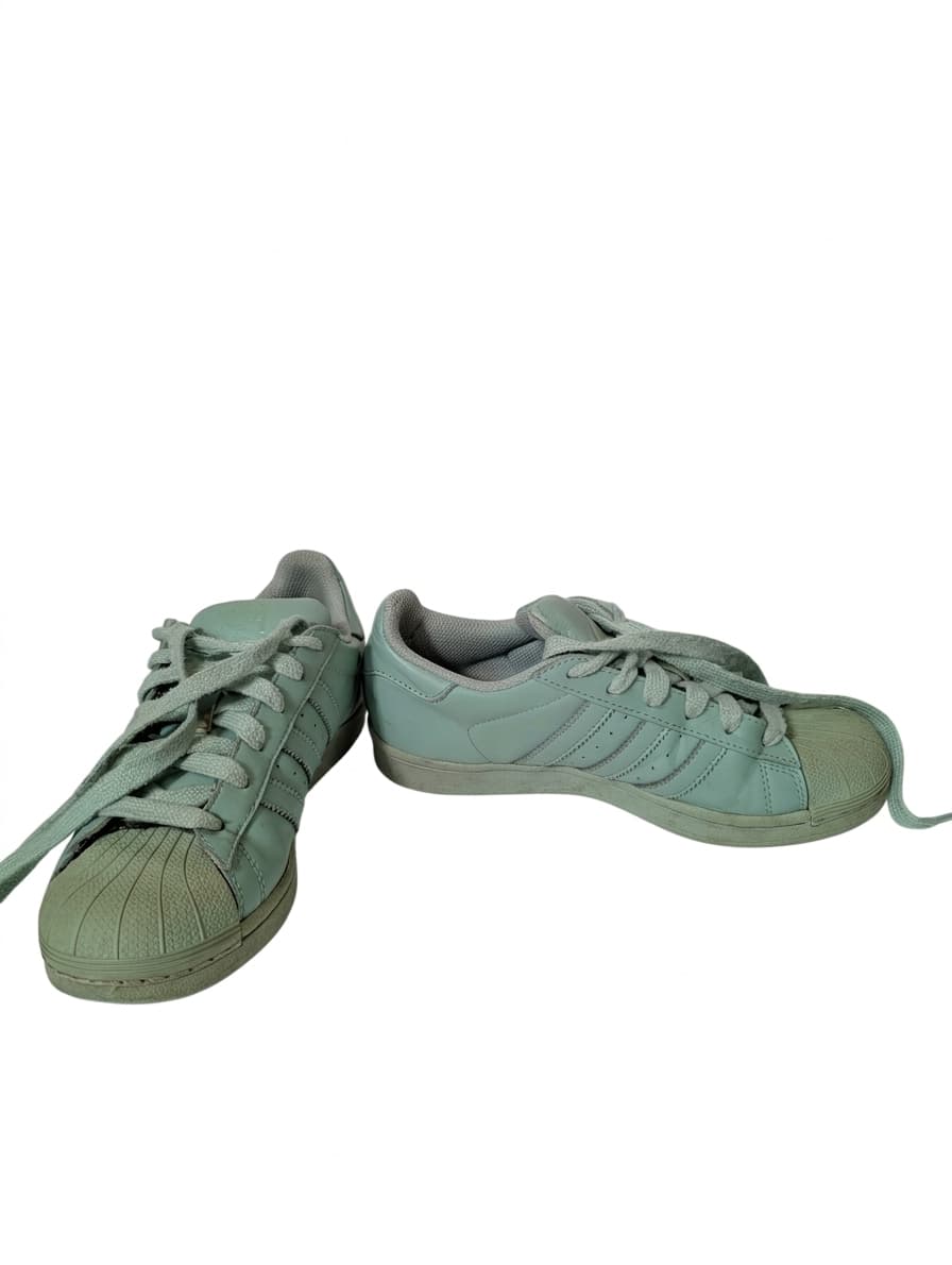 Adidas Superstar Pharrell Williams Sneakers - Mint Green US 4 — photo 1 of 8