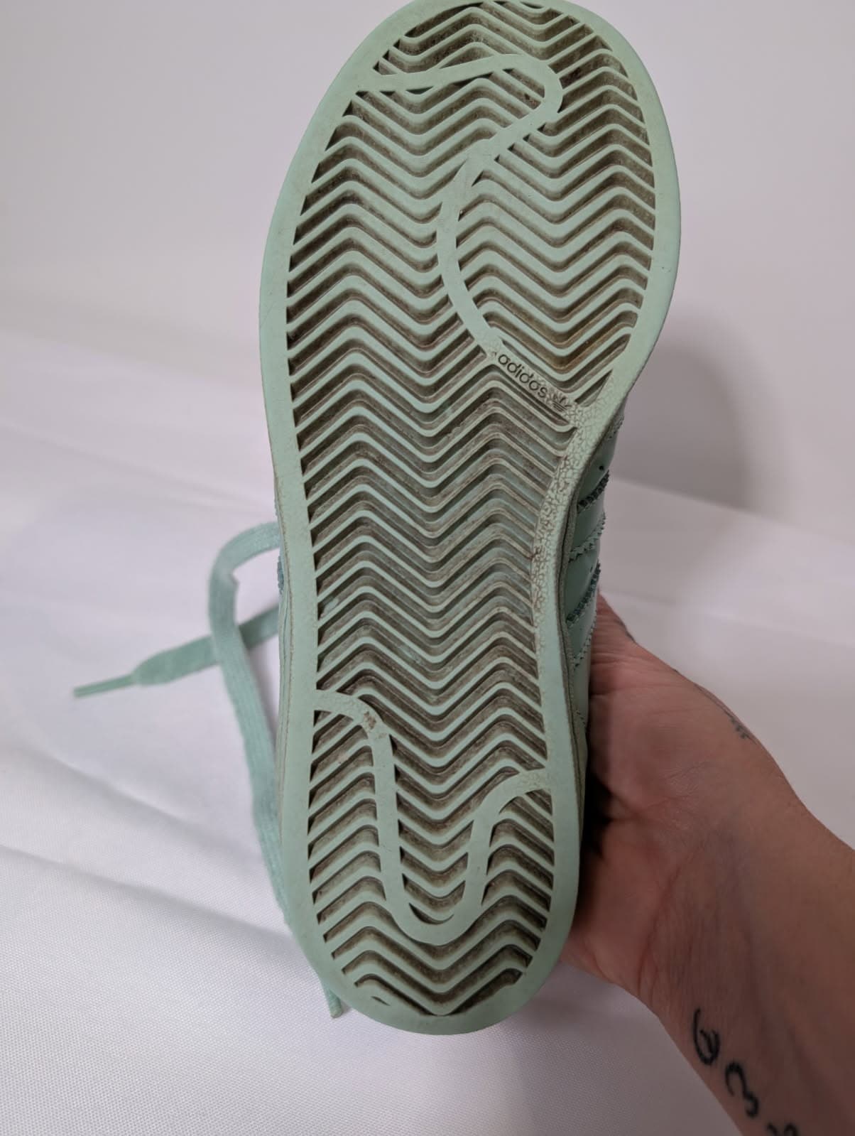 Adidas Superstar Pharrell Williams Sneakers - Mint Green US 4 — photo 7 of 8