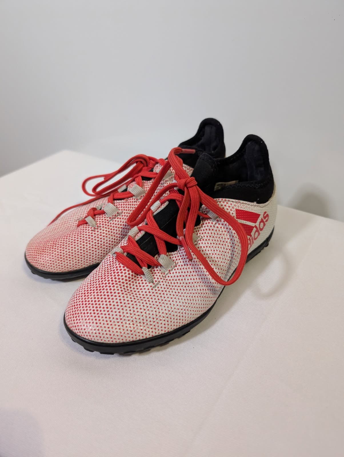 Adidas X 15.4 TF Soccer Cleats White/Red Youth US 13K — photo 5 of 5