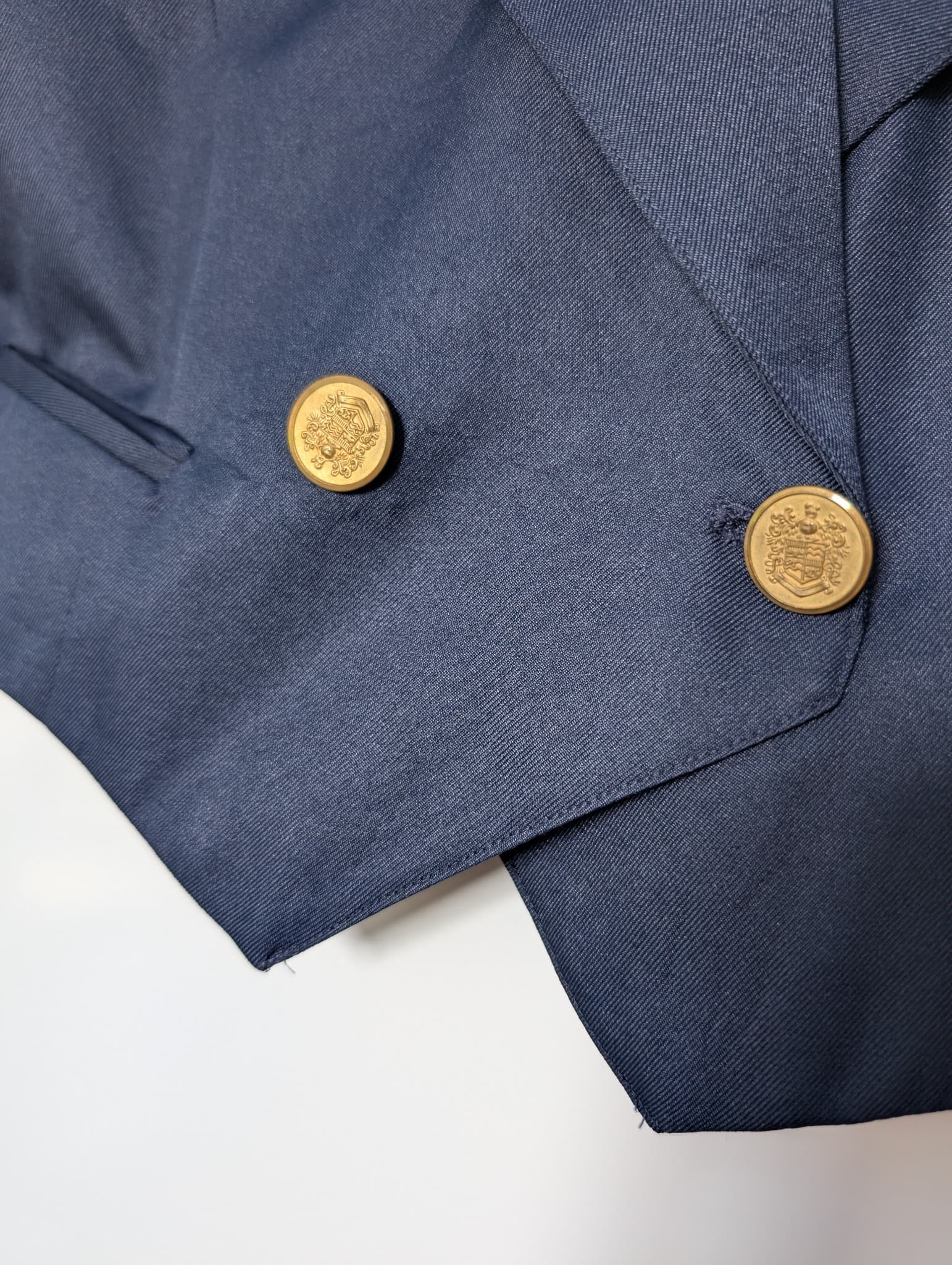Adieu Cropped Blazer Jacket Navy Blue Size 9 — photo 2 of 7