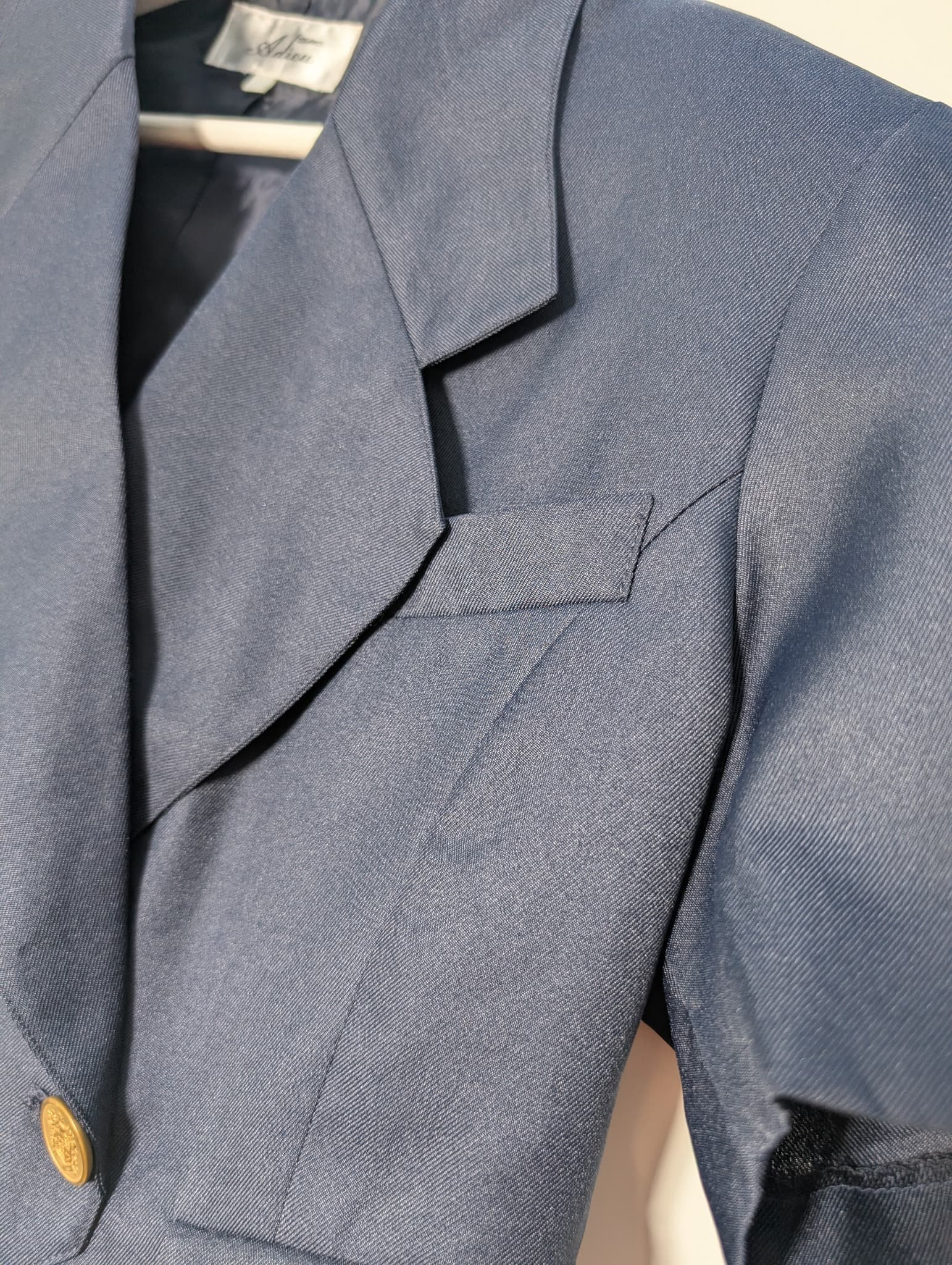 Adieu Cropped Blazer Jacket Navy Blue Size 9 — photo 3 of 7