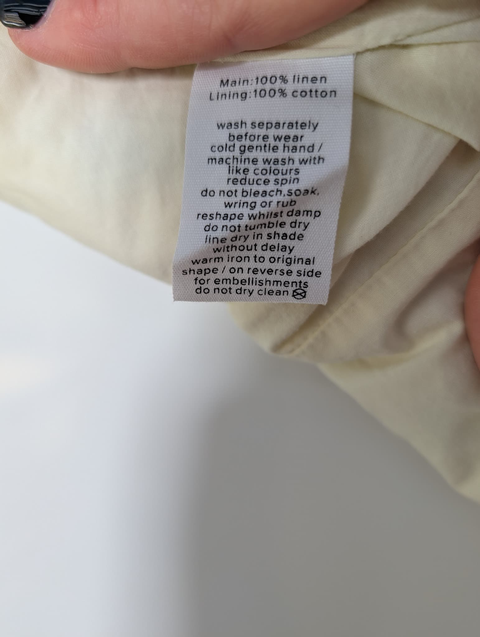 AERE Floral Linen Mini Dress Women's Size 12 — photo 7 of 7
