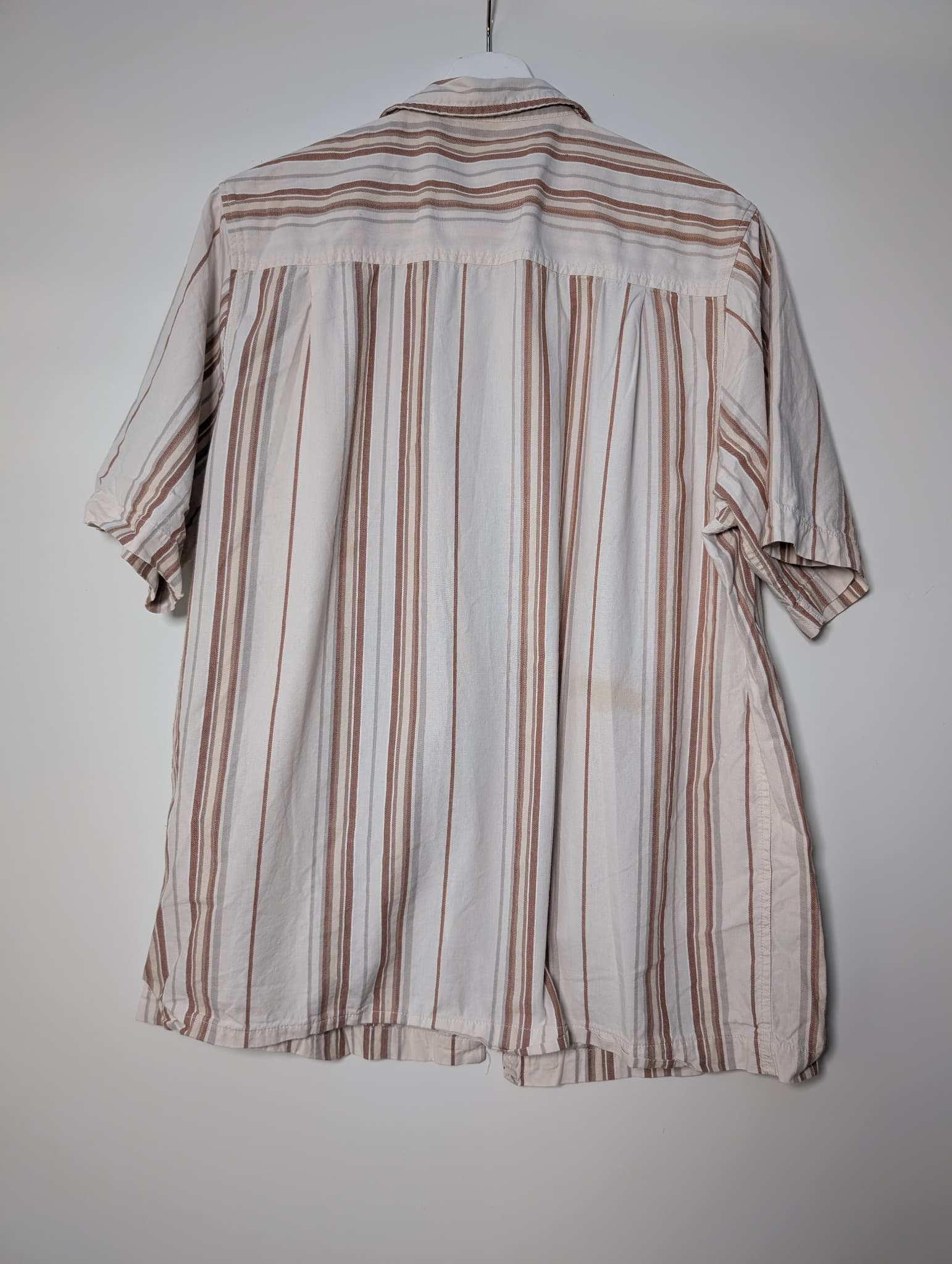 Afends Striped Short Sleeve Shirt Men's Size L — photo 4 of 8